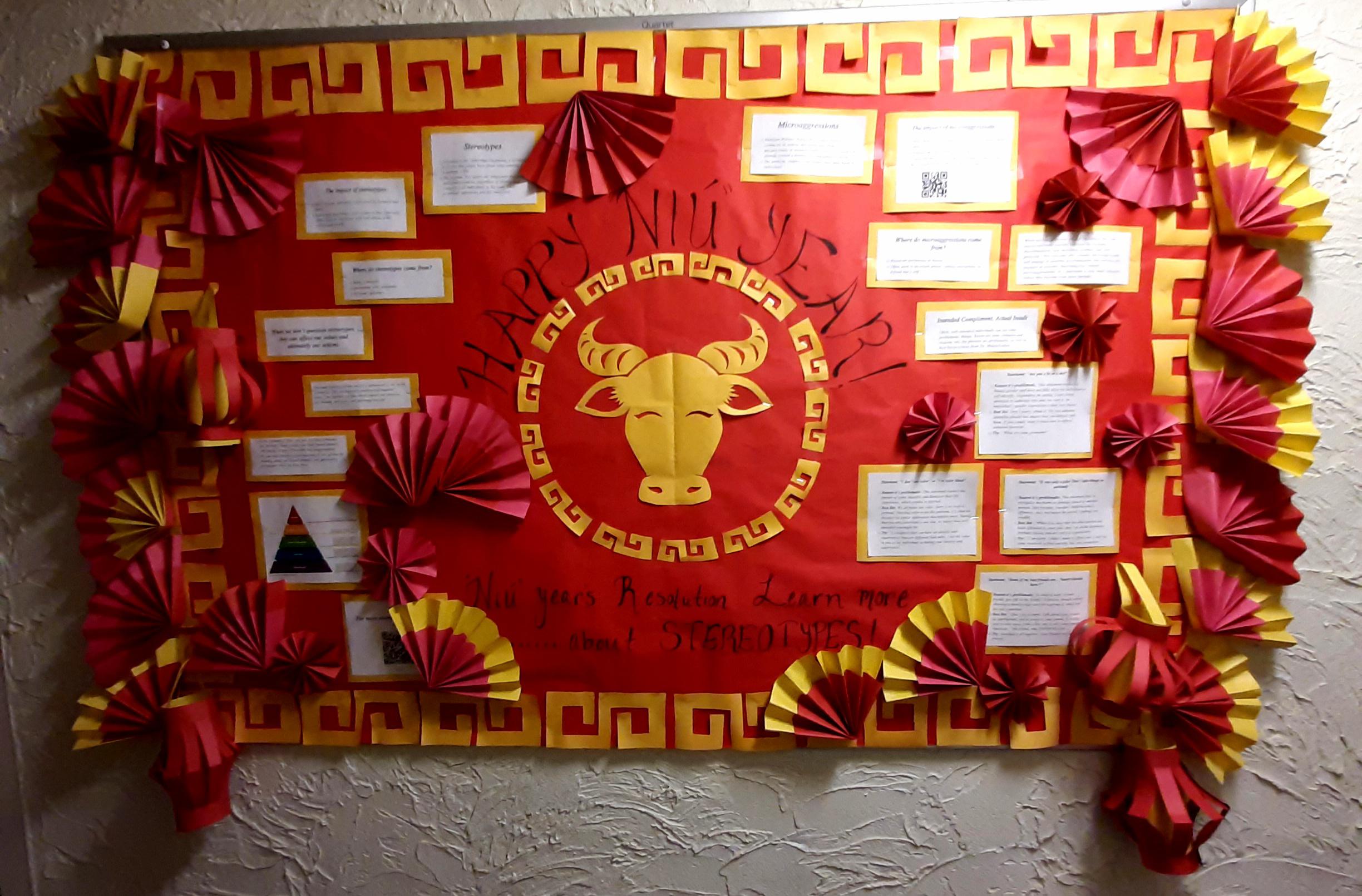 My Chinese New Years themed bulletin board! (It's the year of the ox