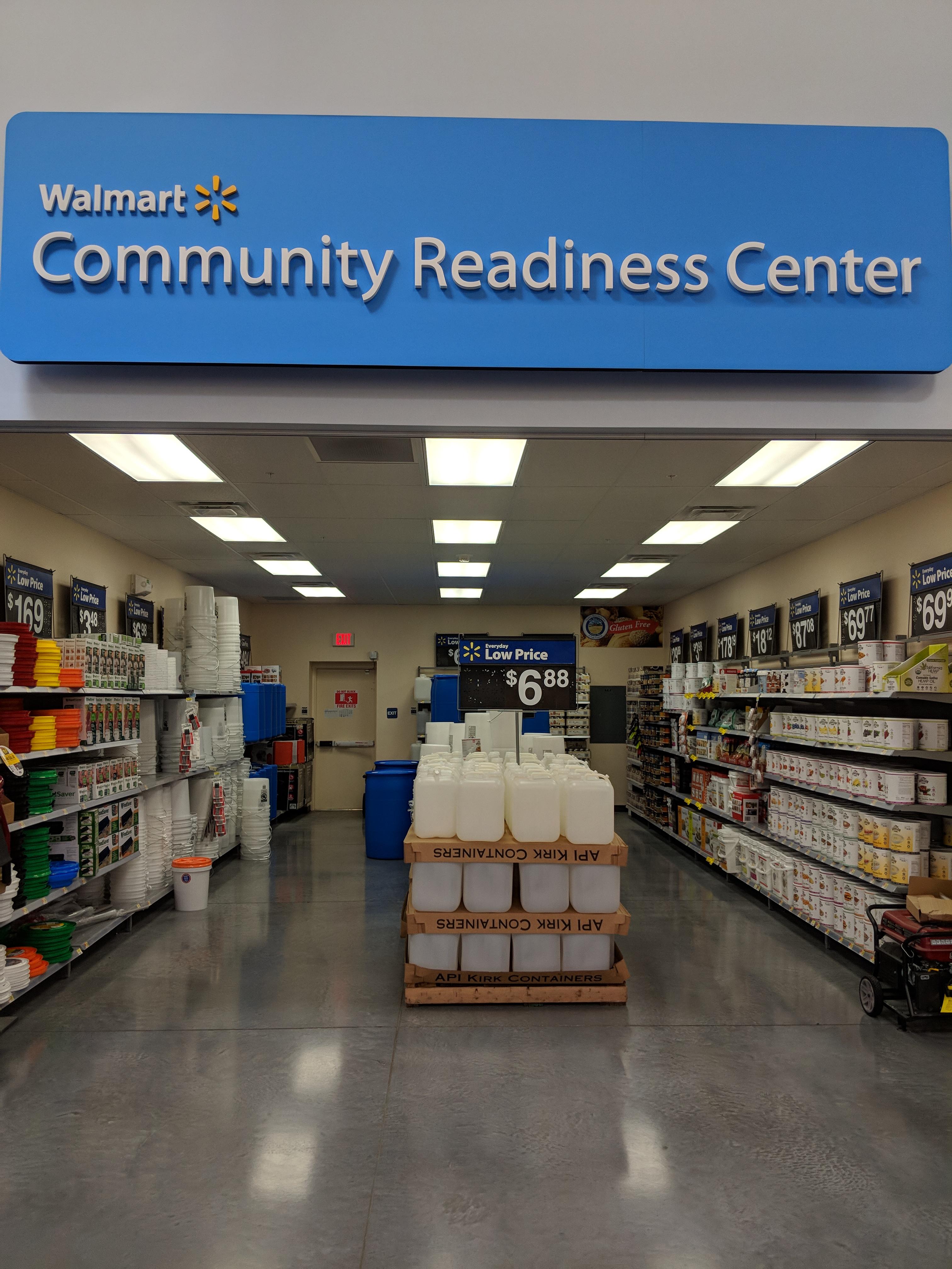 Only in Rexburg is there a Community Readiness section at Walmart