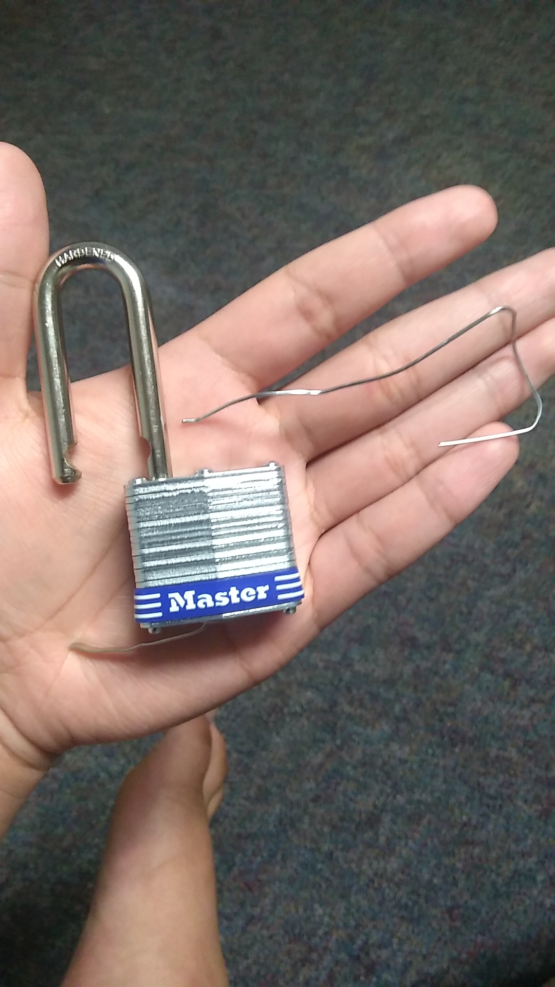 Picked open my first lock using homemade tools : r/lockpicking