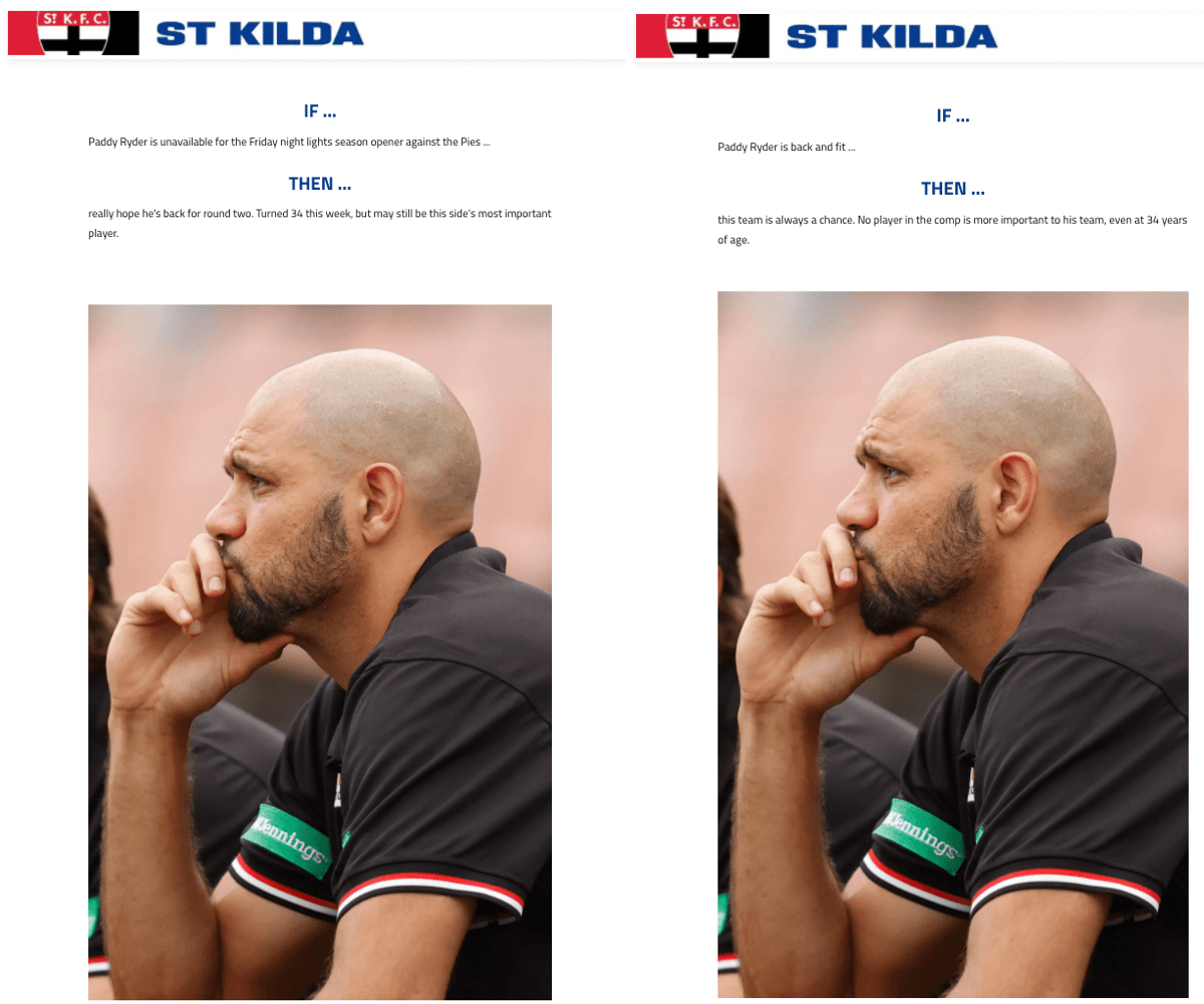 Sliding Doors Round 1 vs Round 3 r/AFL