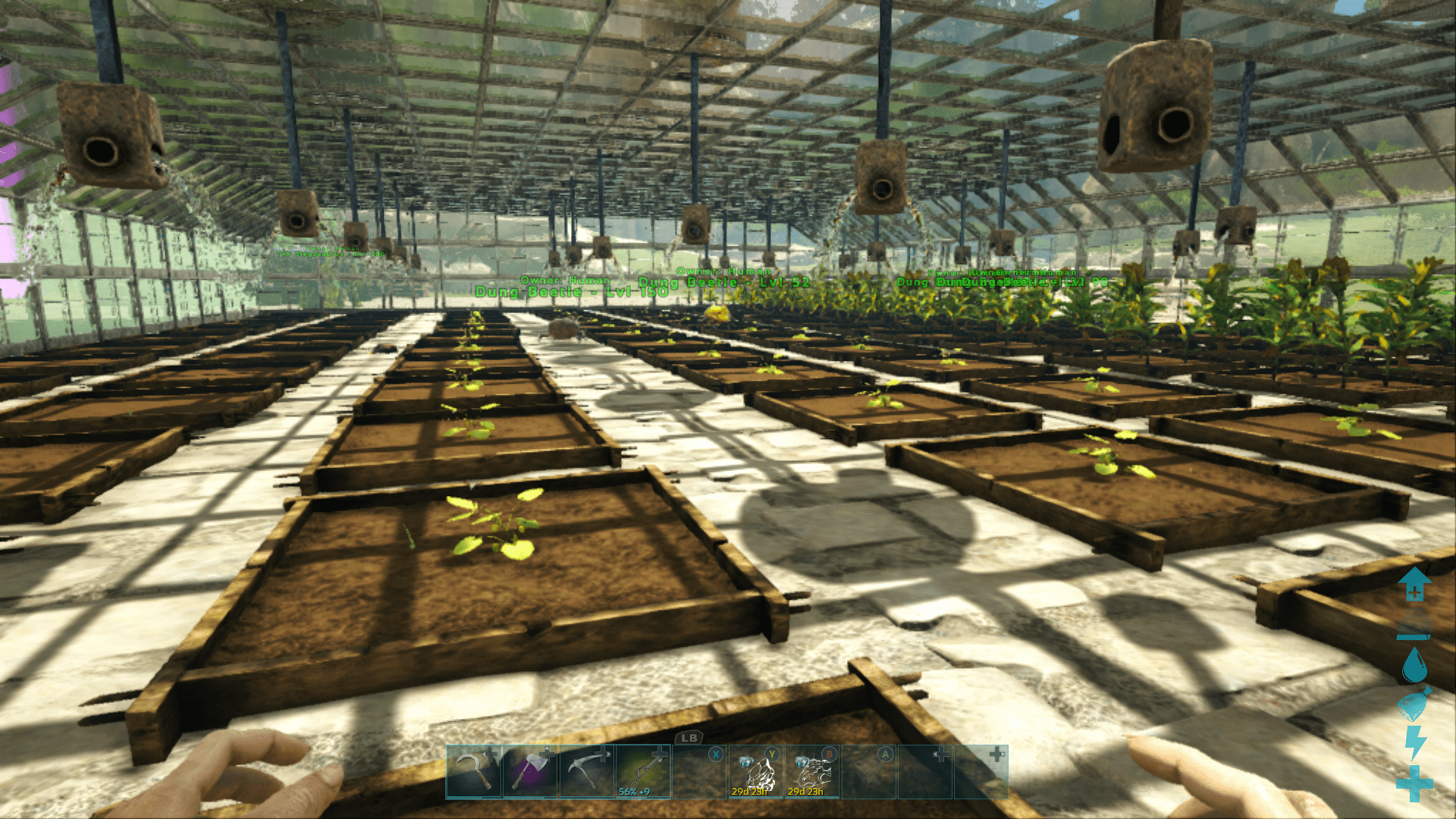 Inside the largwst greenhouse r/ARK