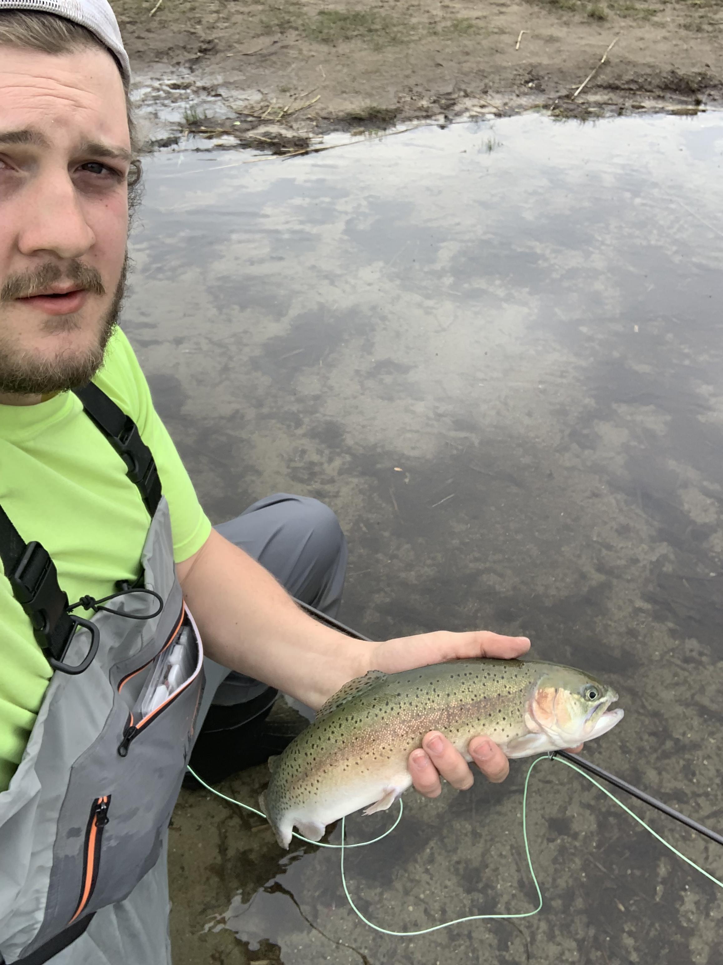 Today I caught my first trout ever and first fish on a fly r/flyfishing