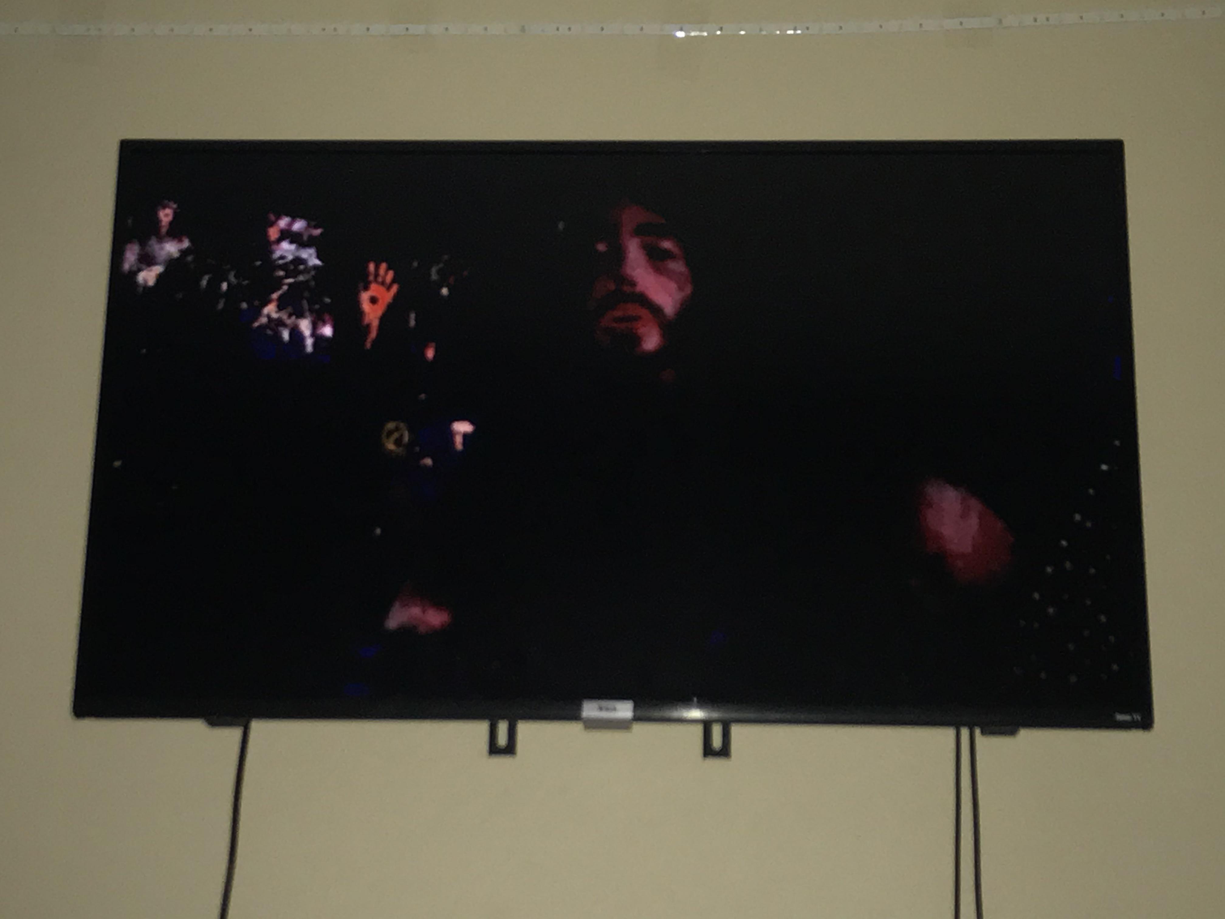 My Tv has an occasional glitch that makes the colors all dark and weird