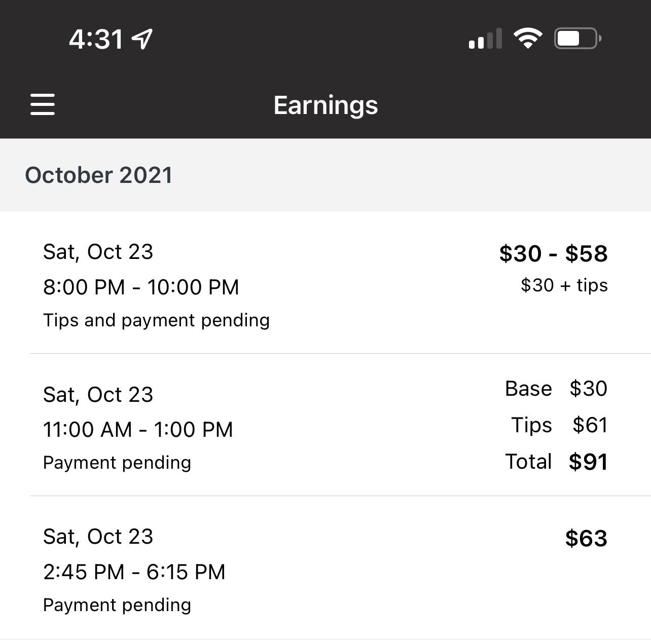 First time I’ve ever had this much in tips. Whole Foods… 5 stops, 1 had