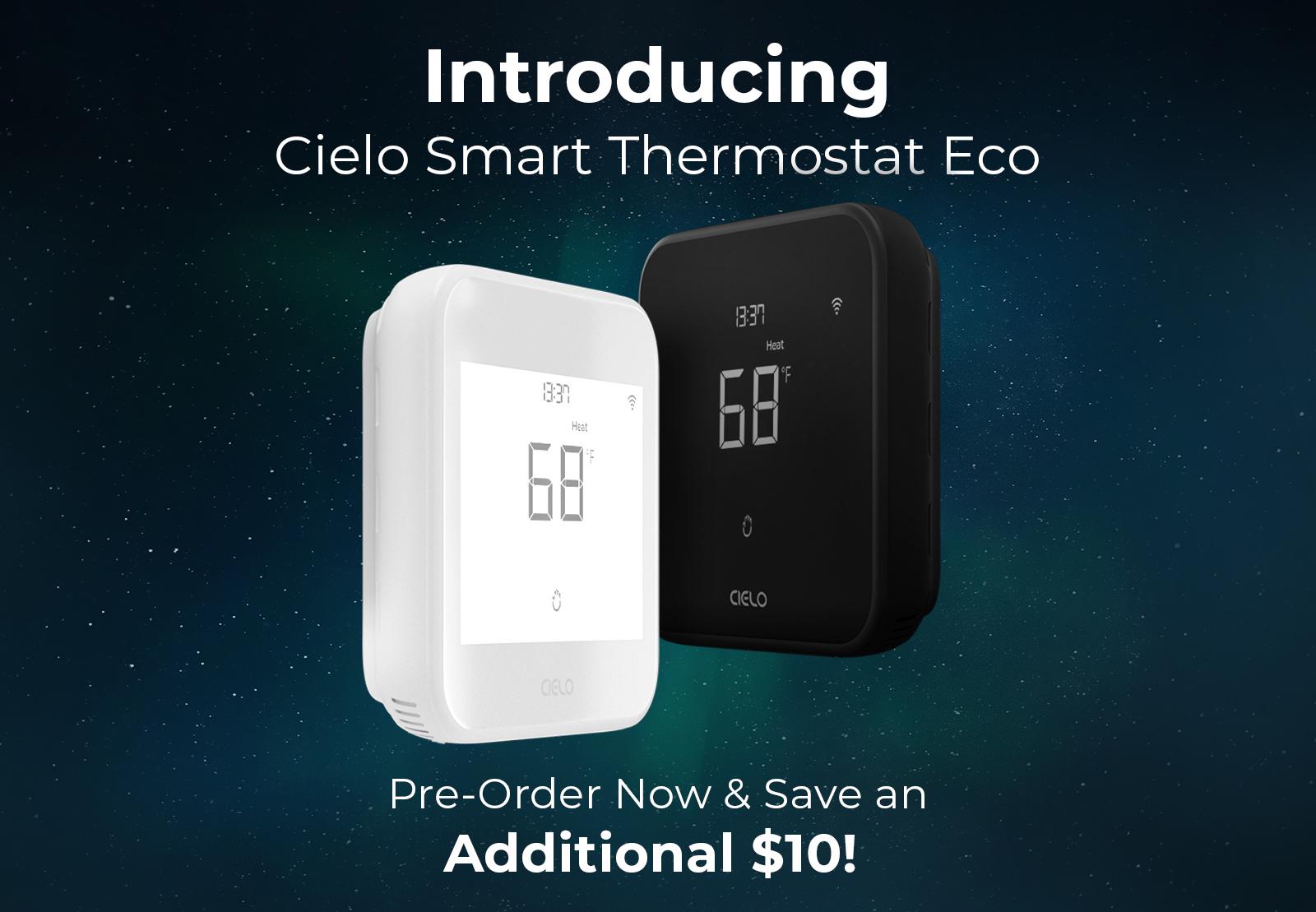 Upgrade to effortless home climate control with Cielo Smart Thermostat Eco! Use code "TSTAT" at