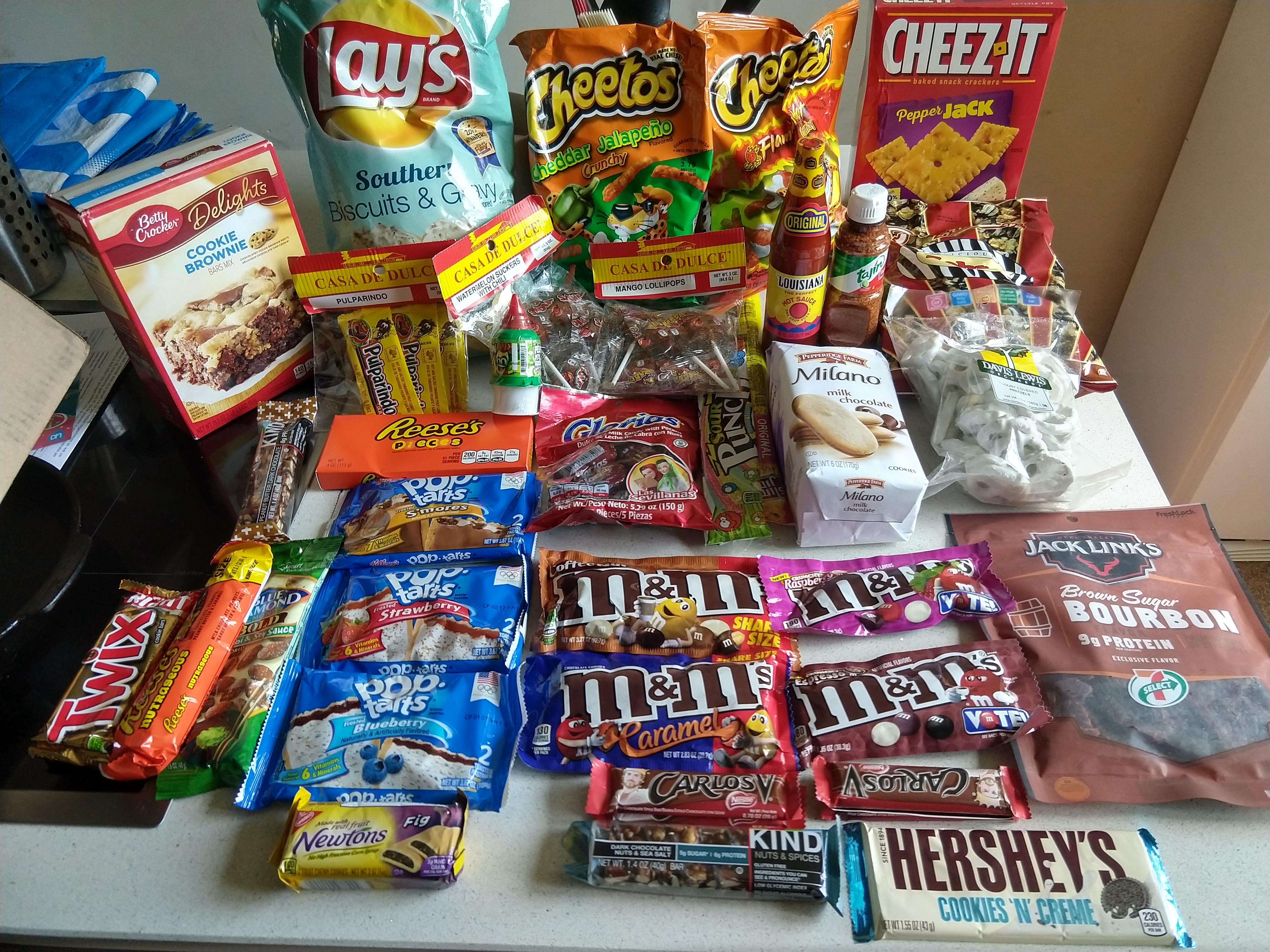 Yummy treats from the USA and Mexico by u/creativeinsanities r