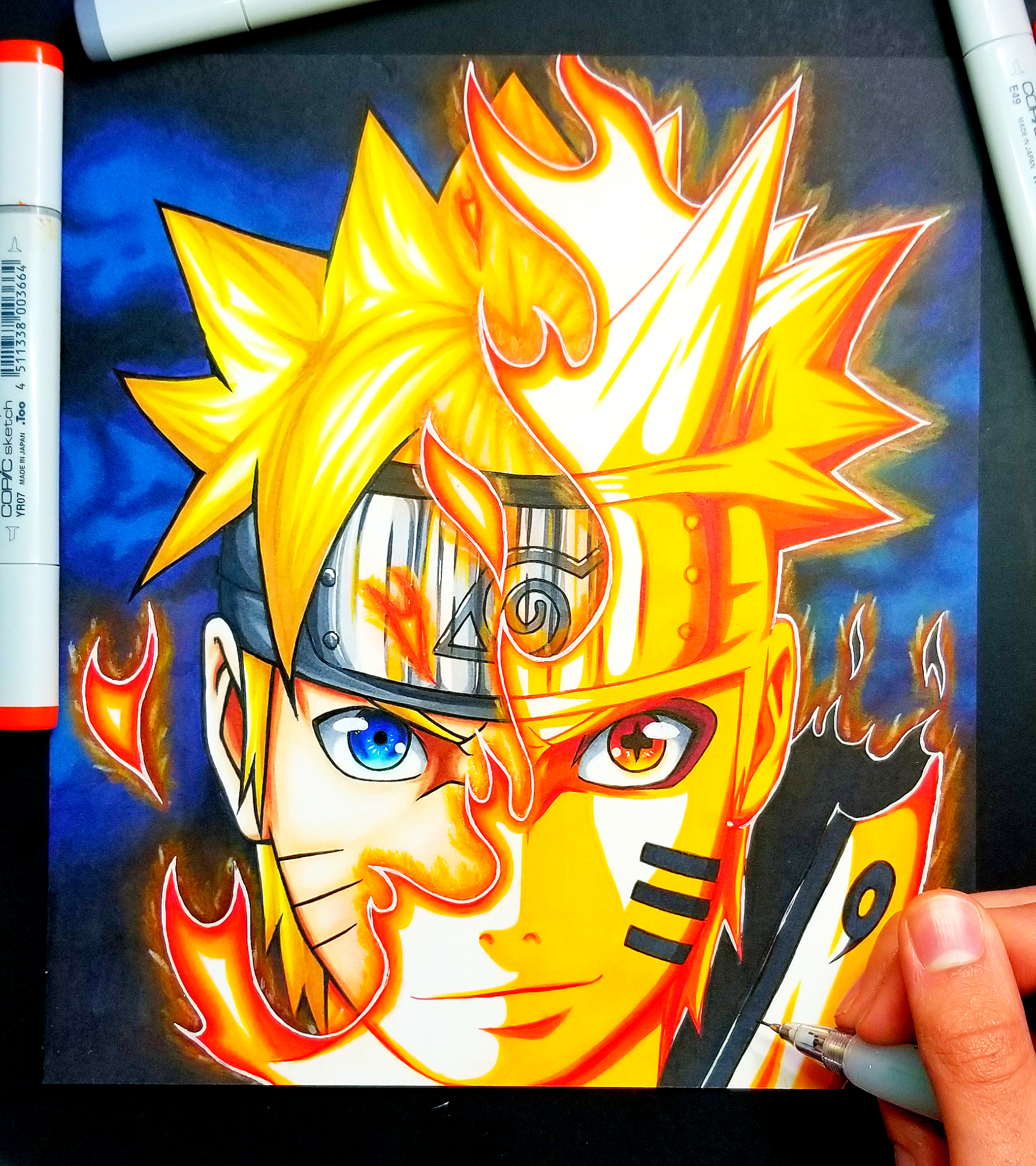 Original Fan art of Naruto Bijuu Mode! Video will be out this weekend