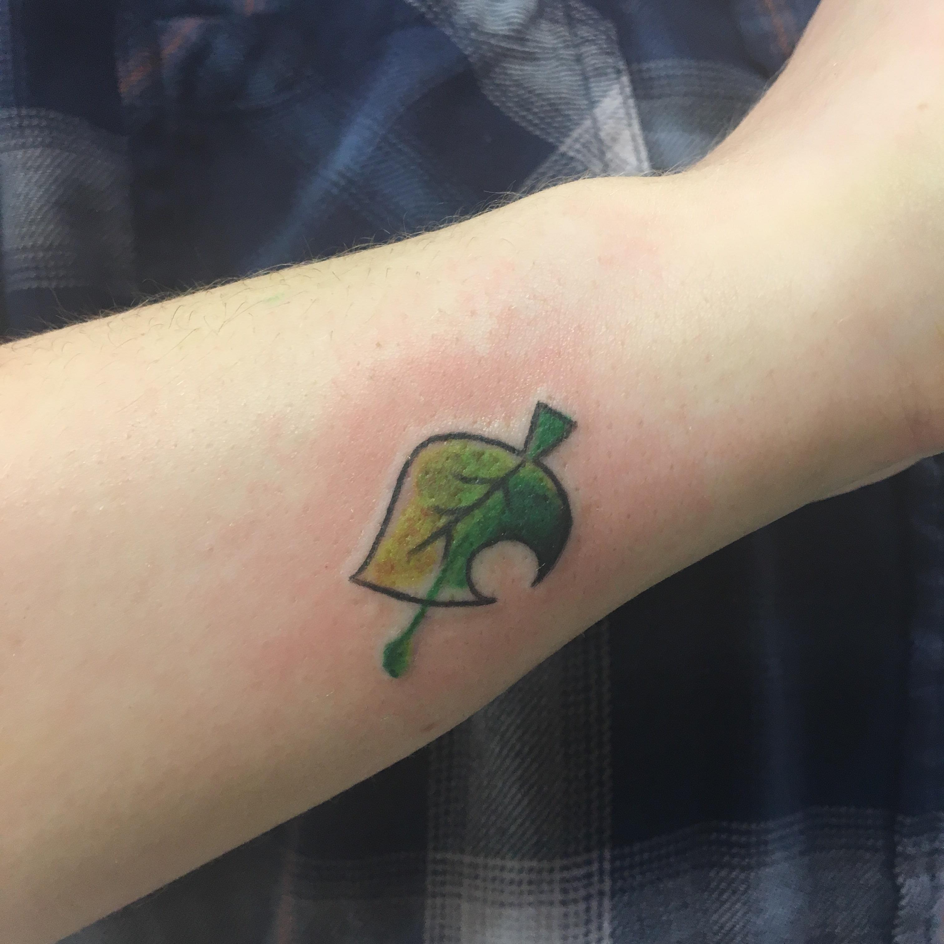 My Animal Crossing tattoo that matches my friend's! AnimalCrossing
