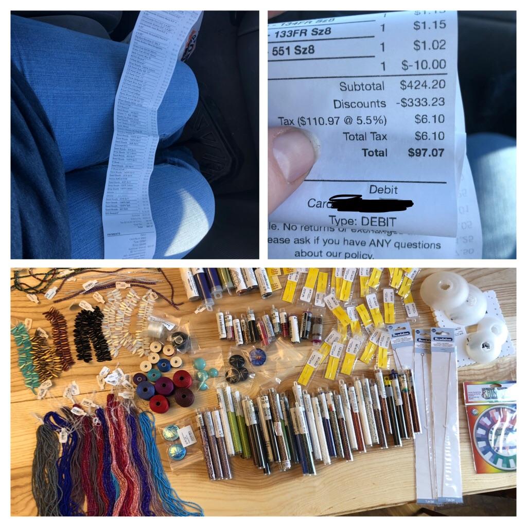 My local bead stores last day was yesterday, super sad to see them go