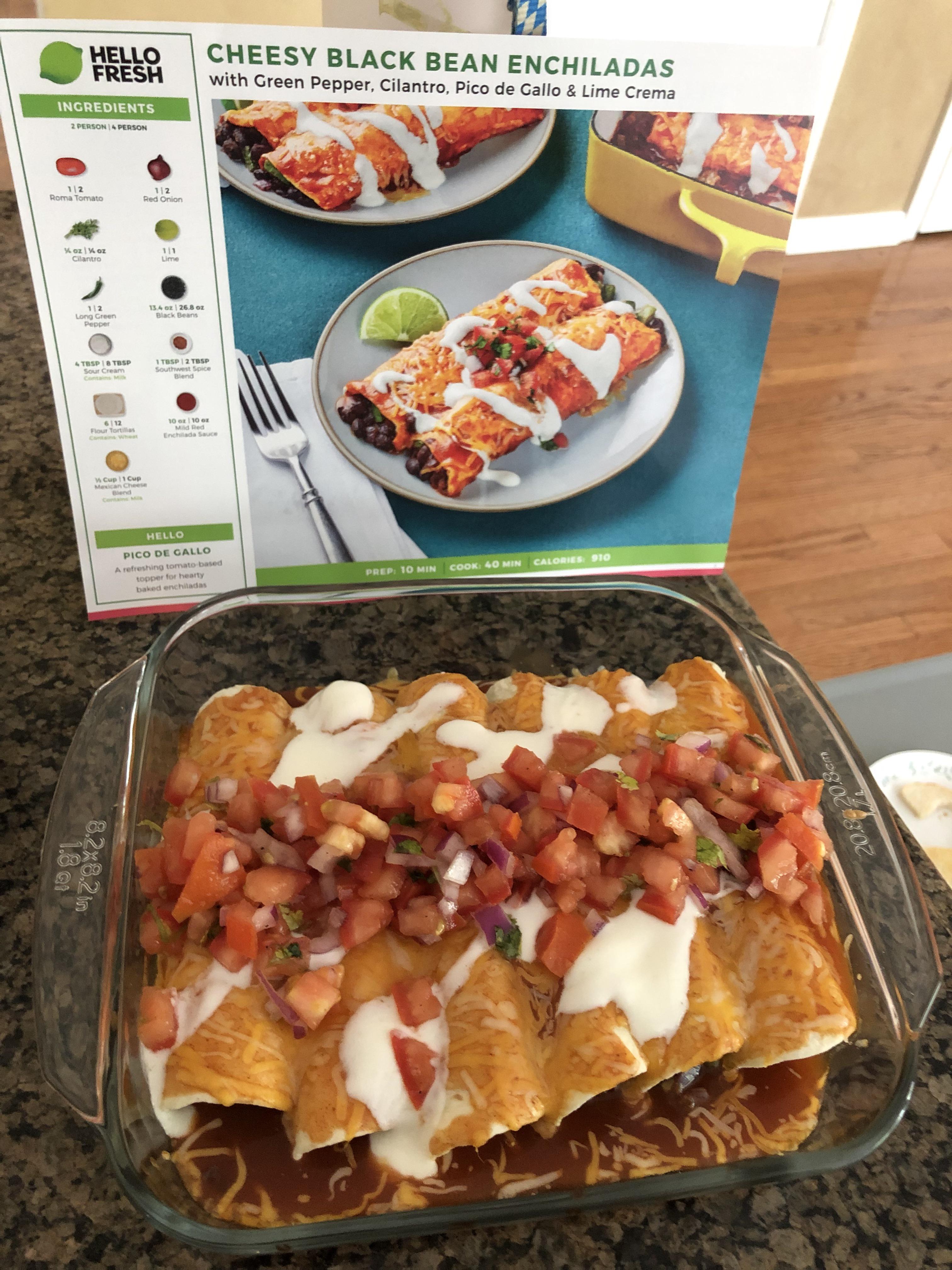 Bean Enchiladas Hellofresh at Monique Miley blog