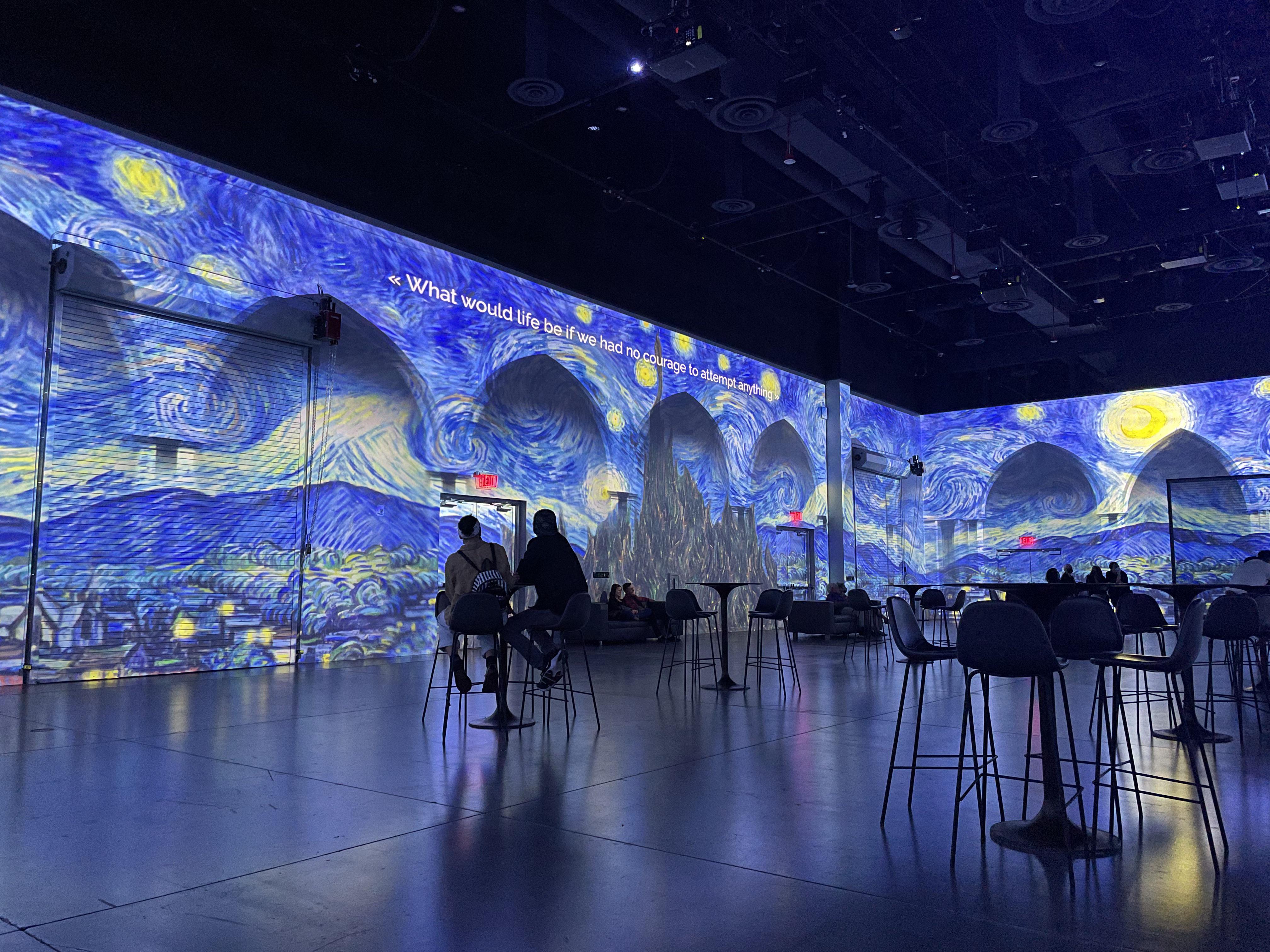 The 360° Van Gogh exhibit at Area 15 in Las Vegas, NV pics