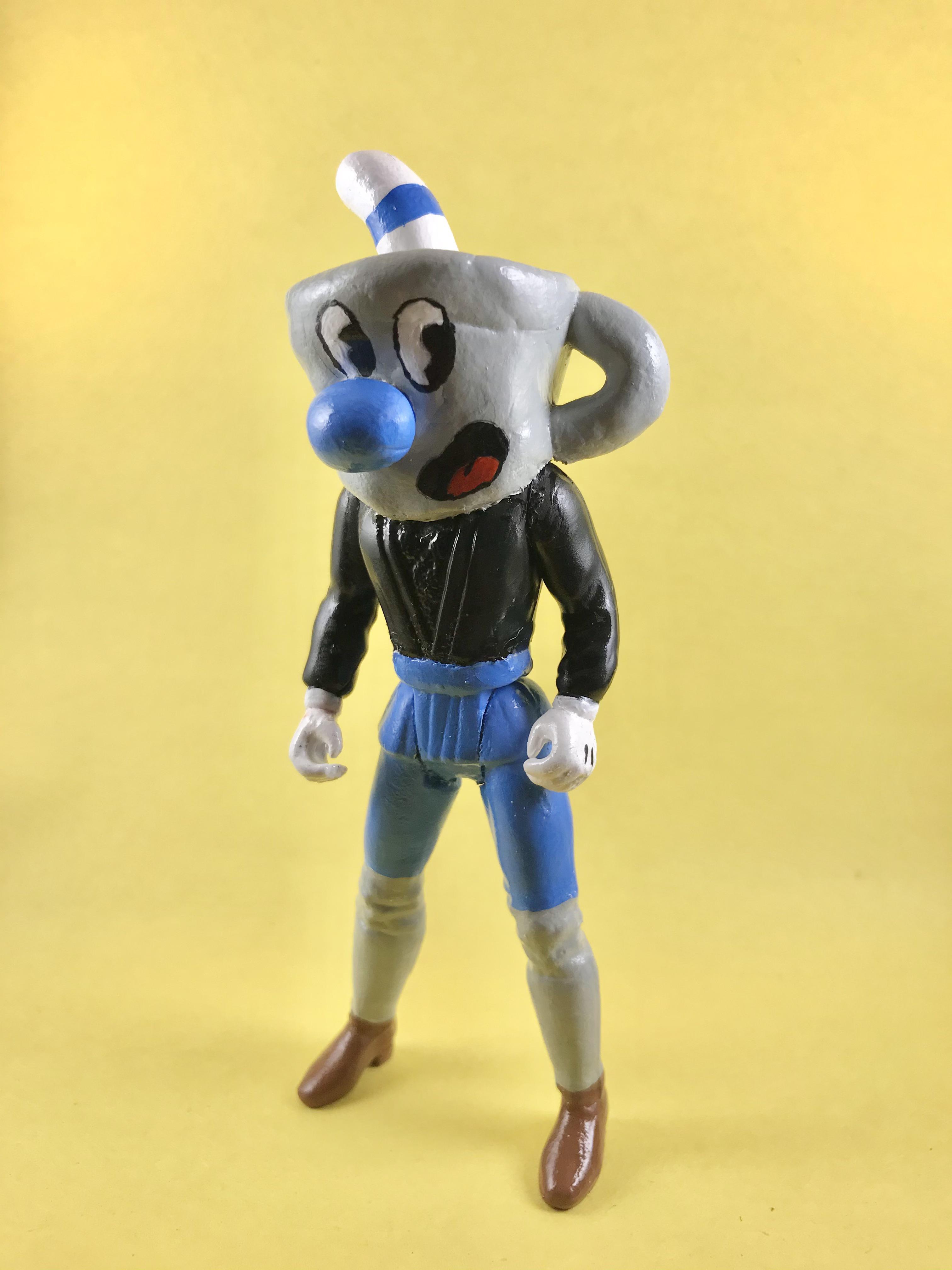 Mugman Custom Action Figure r/Cuphead