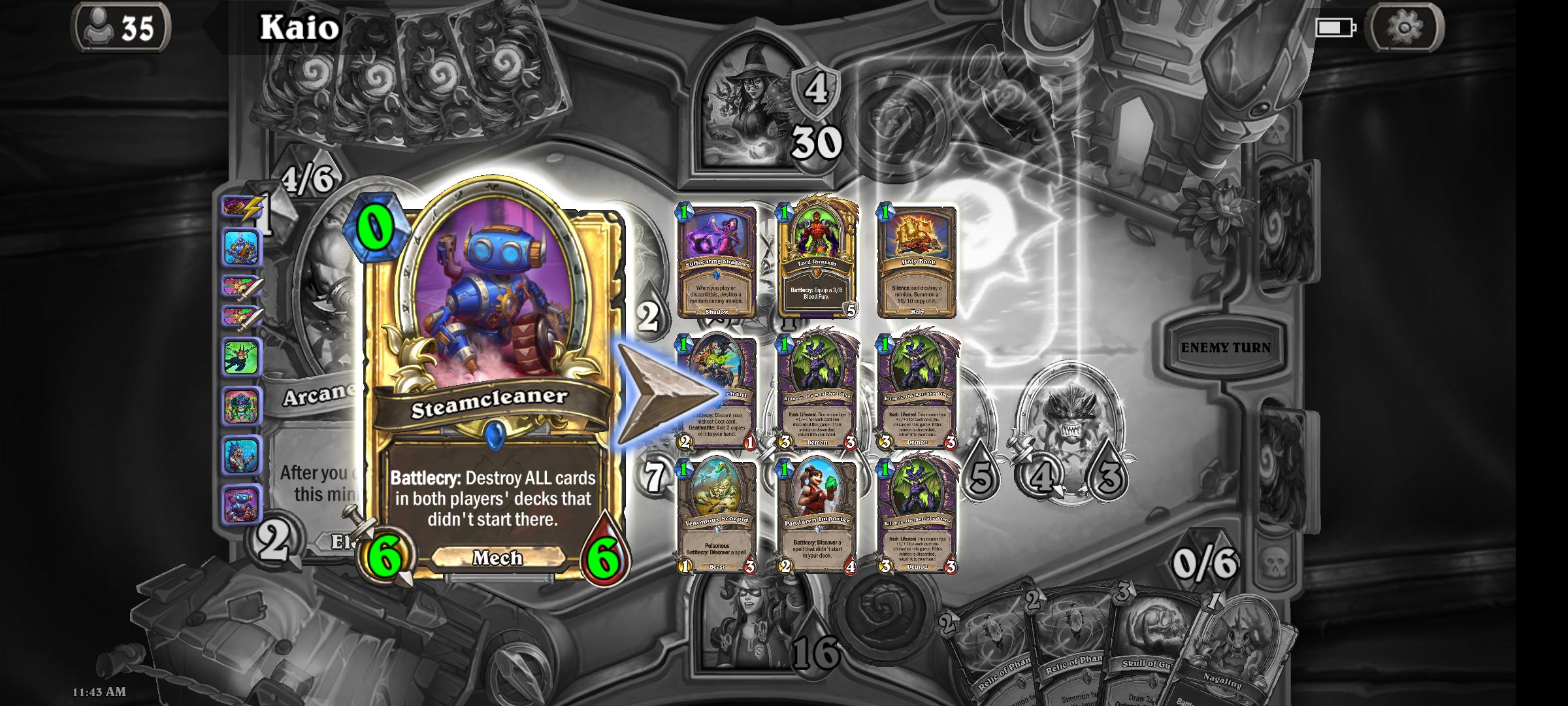 Steamcleaner clutched my game in Duels. r/hearthstone