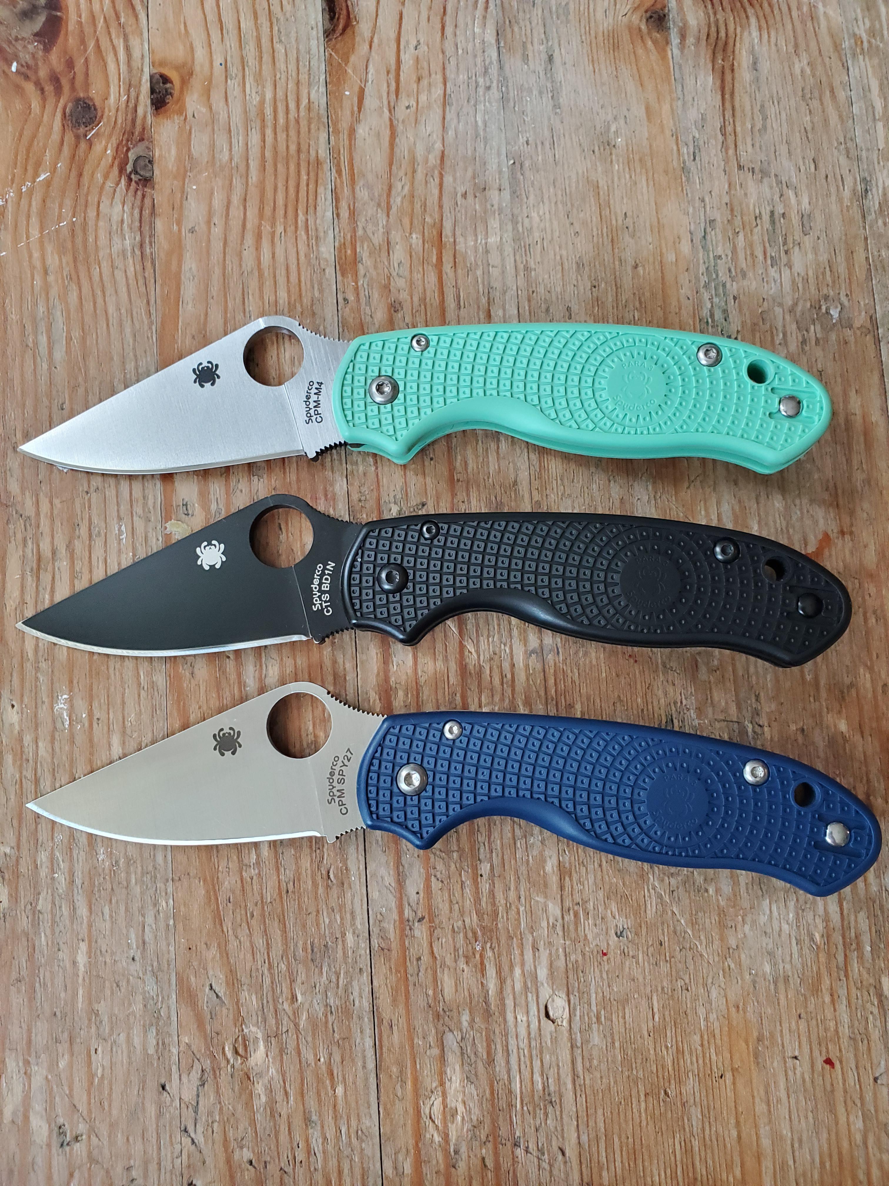 I currently own 48 folding knives and 70 of the time one of these 3