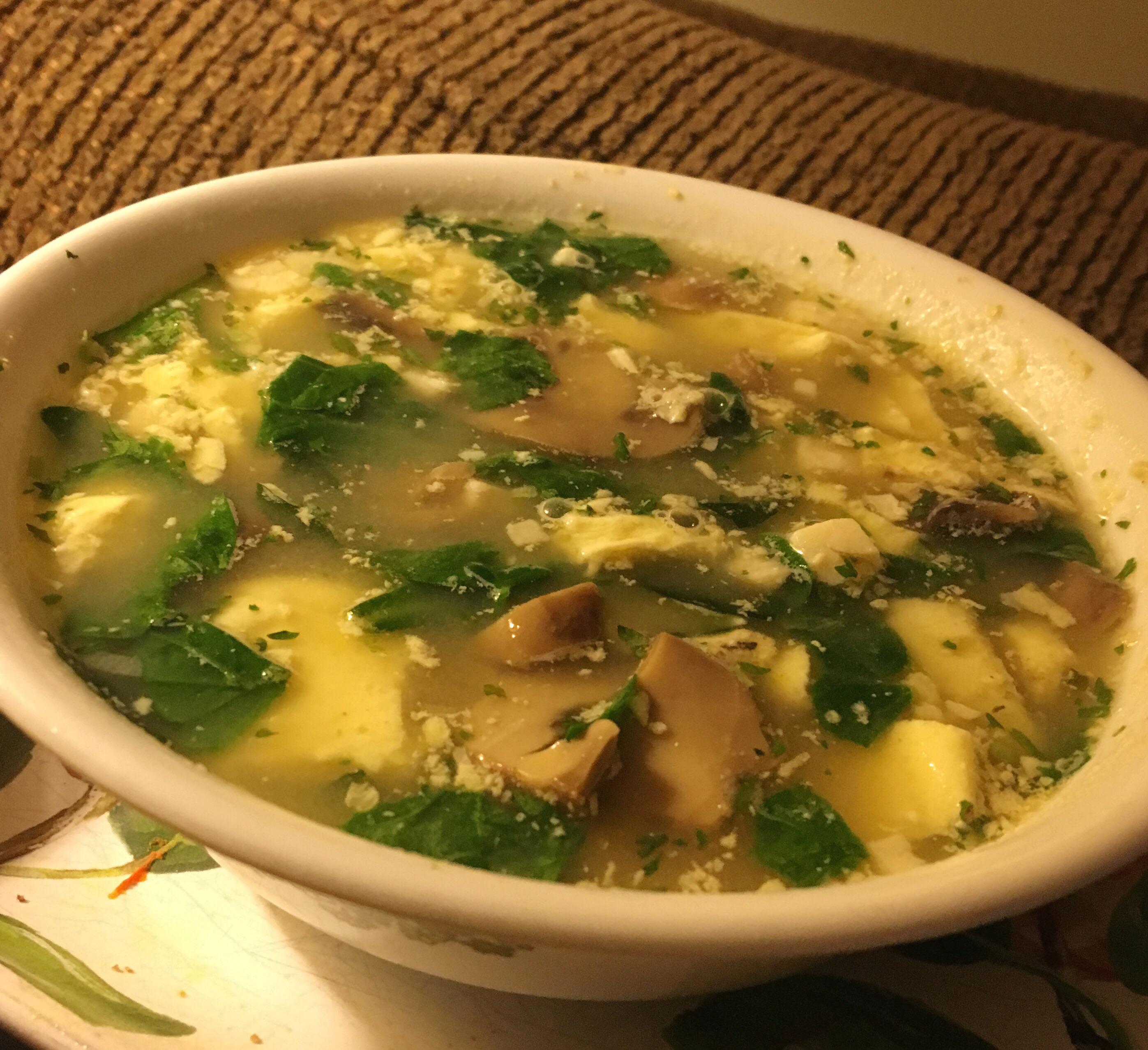 “Beefed up” some instant miso soup to make it more substantial (70