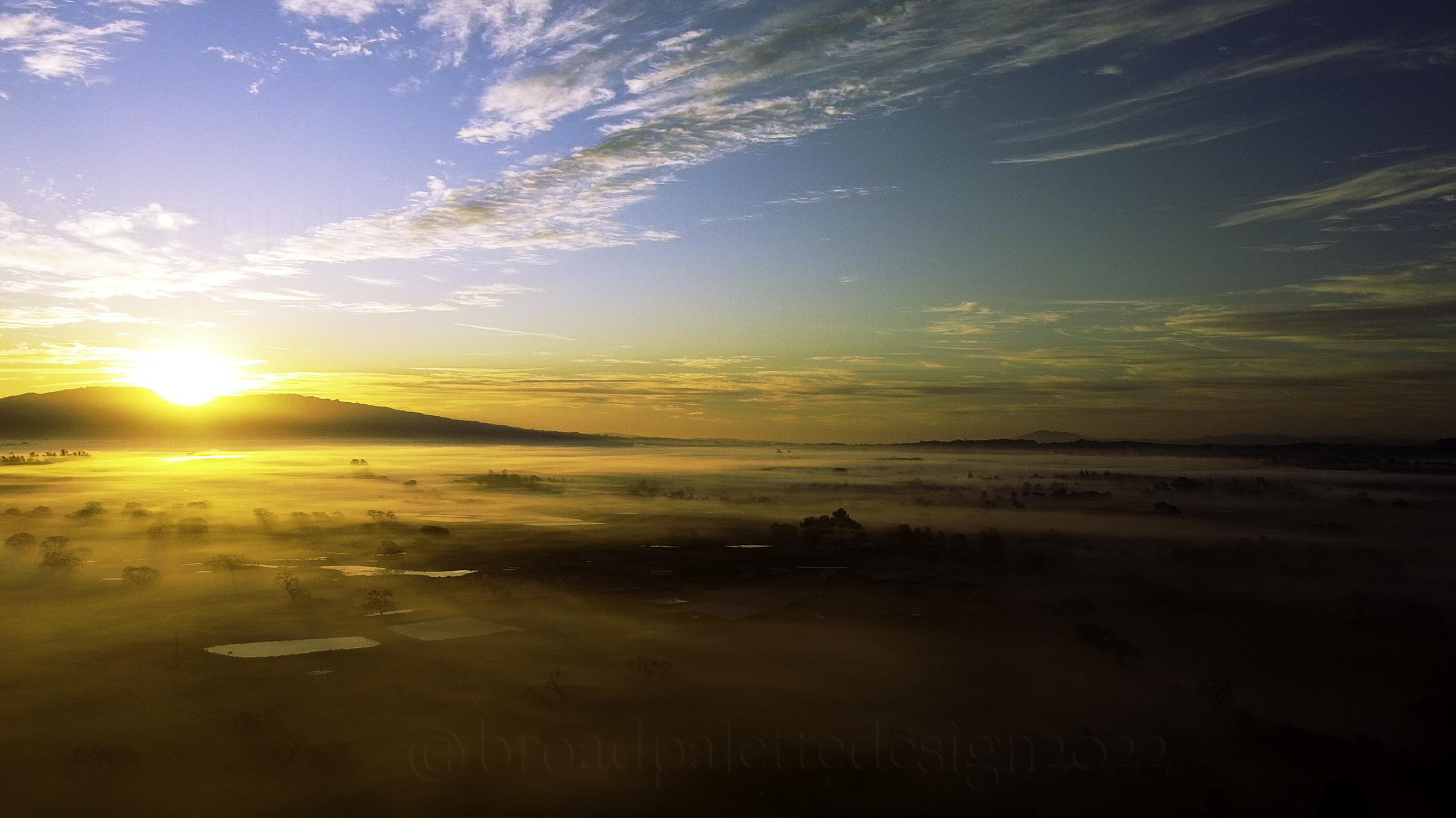 Was rather awestruck by the sunrise this morning on Llano road. Drone