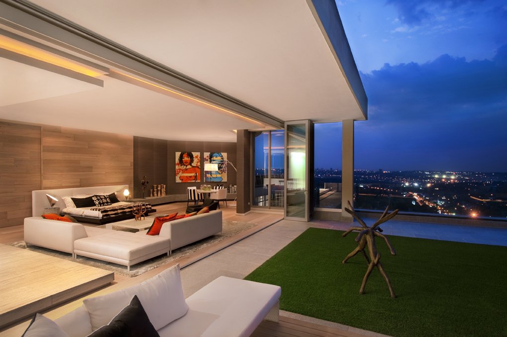 Three floor penthouse in Sandhurst Towers in Johannesburg, South Africa