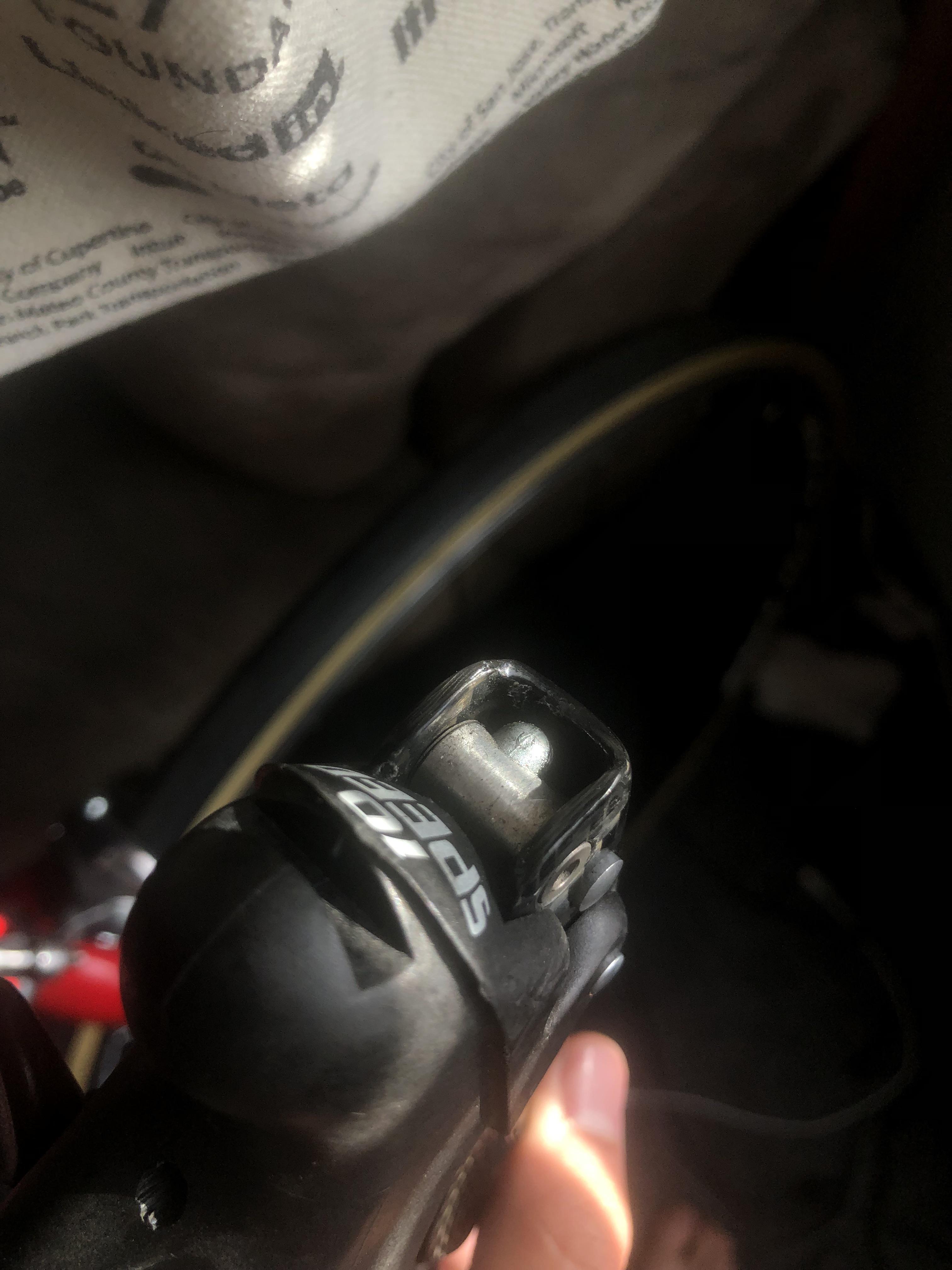 brake cable is stuck inside lever r/bikewrench