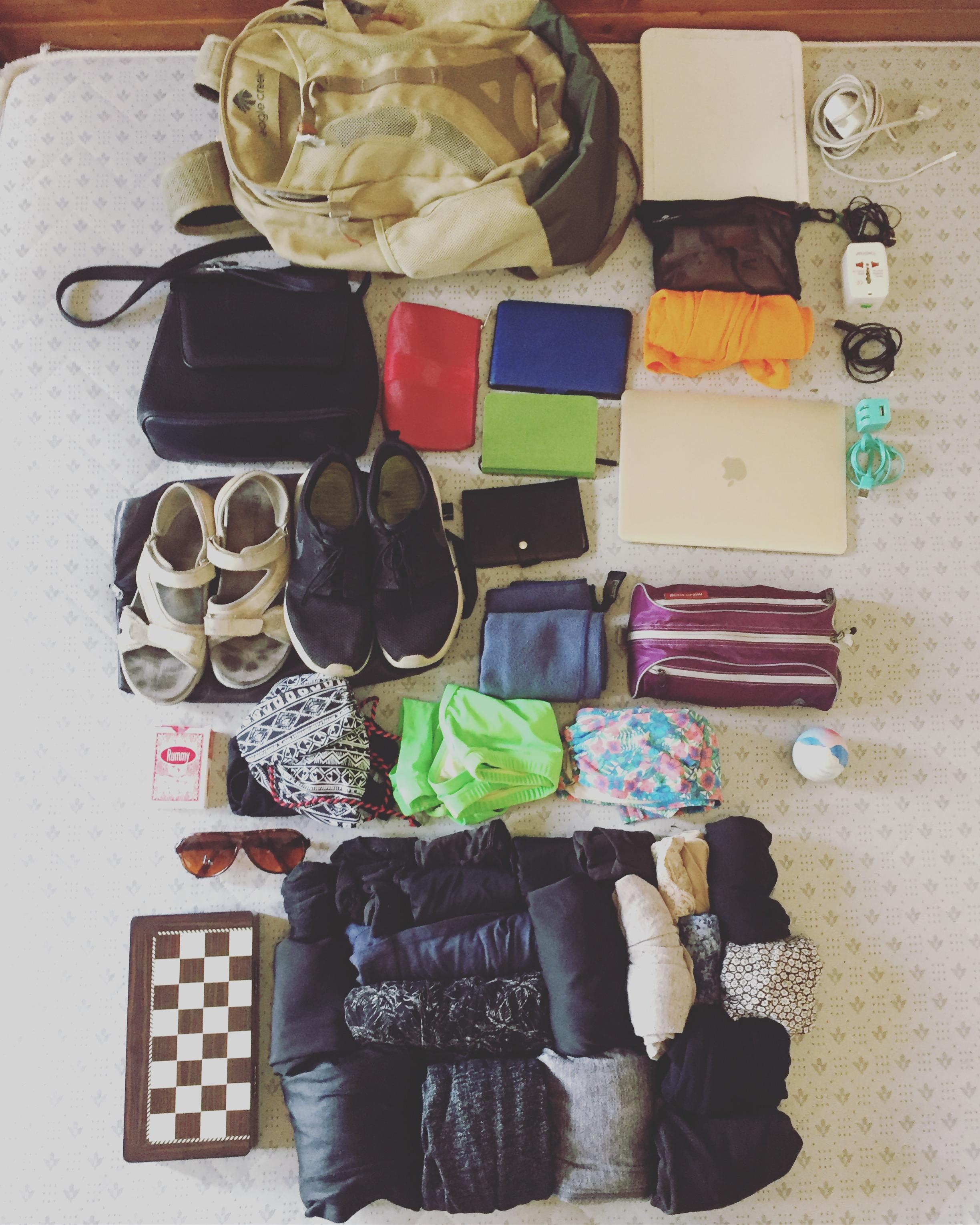 One bag (and purse) for 3+ months of travel in Cyprus and Israel r/onebag