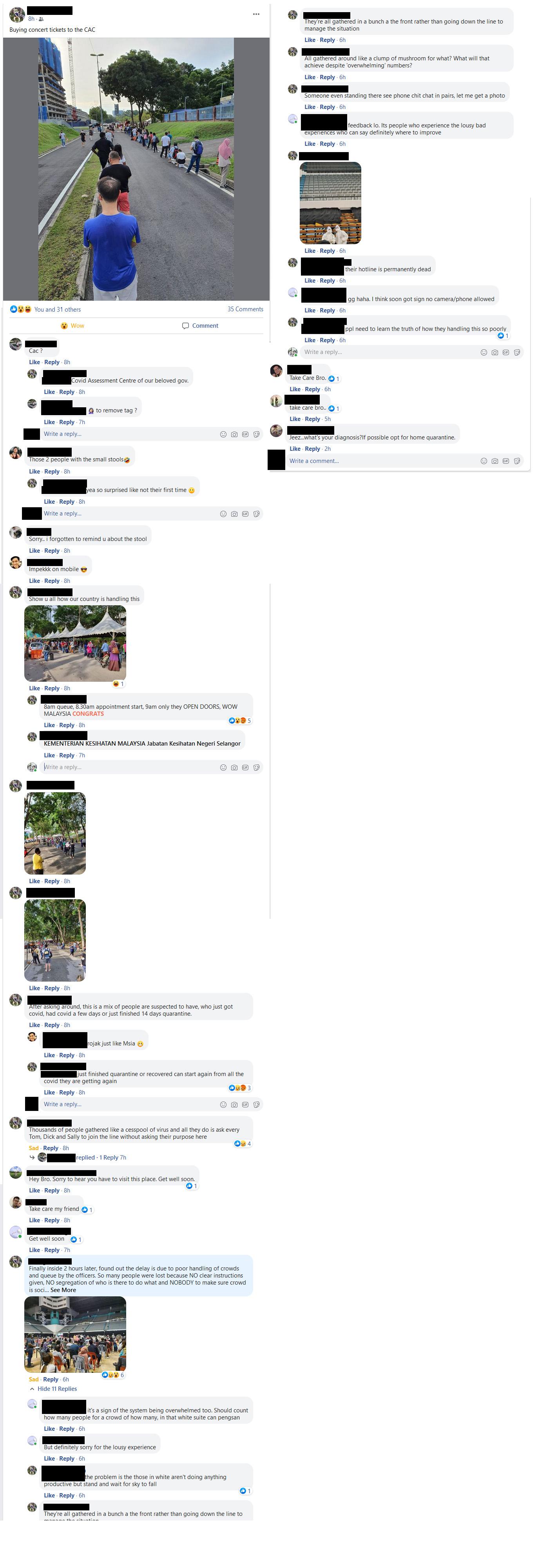 Friend's adventures in CAC (covid assessment center) today