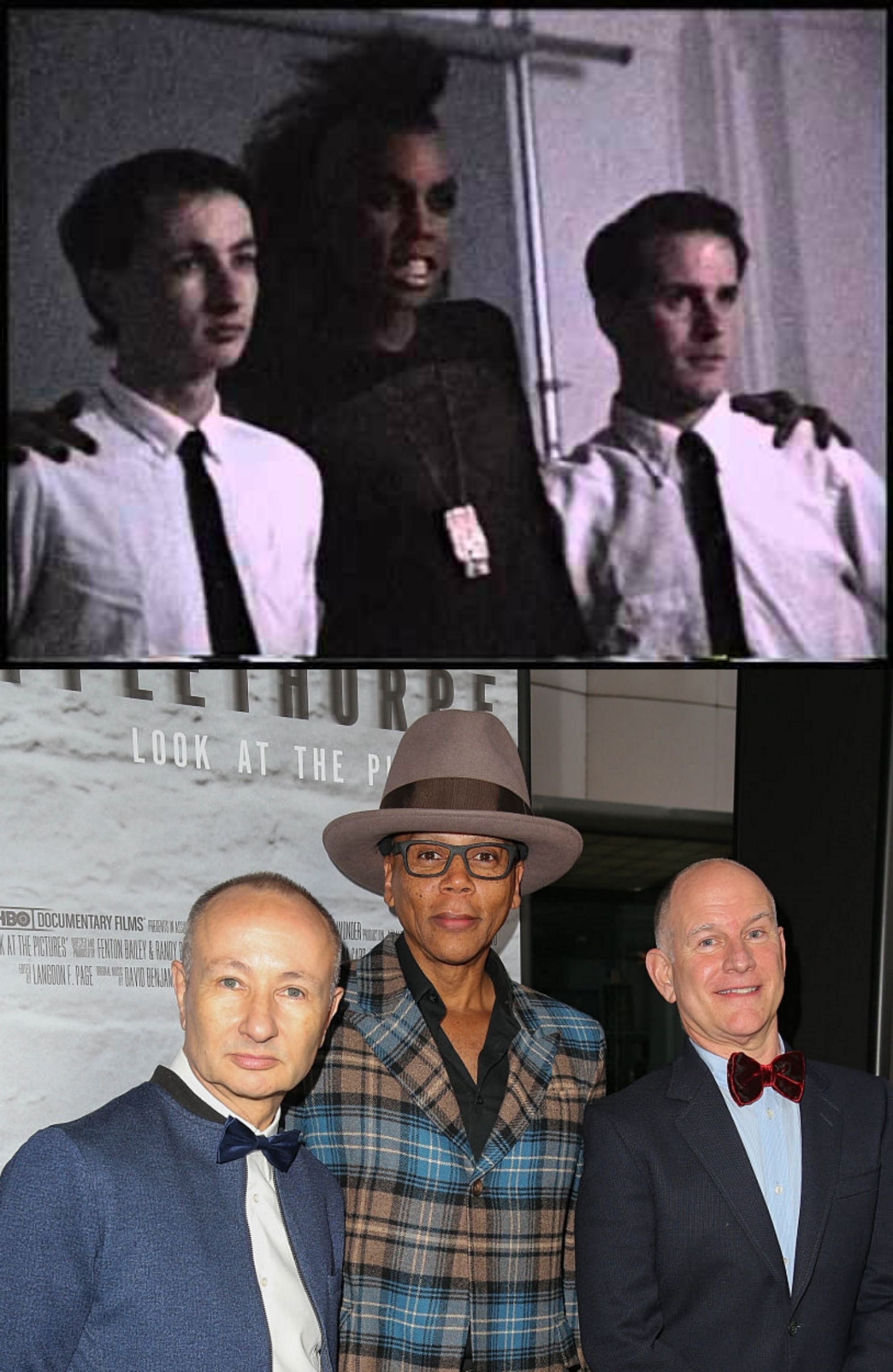 RuPaul with Randy and Fenton, then & now. r/rupaulsdragrace