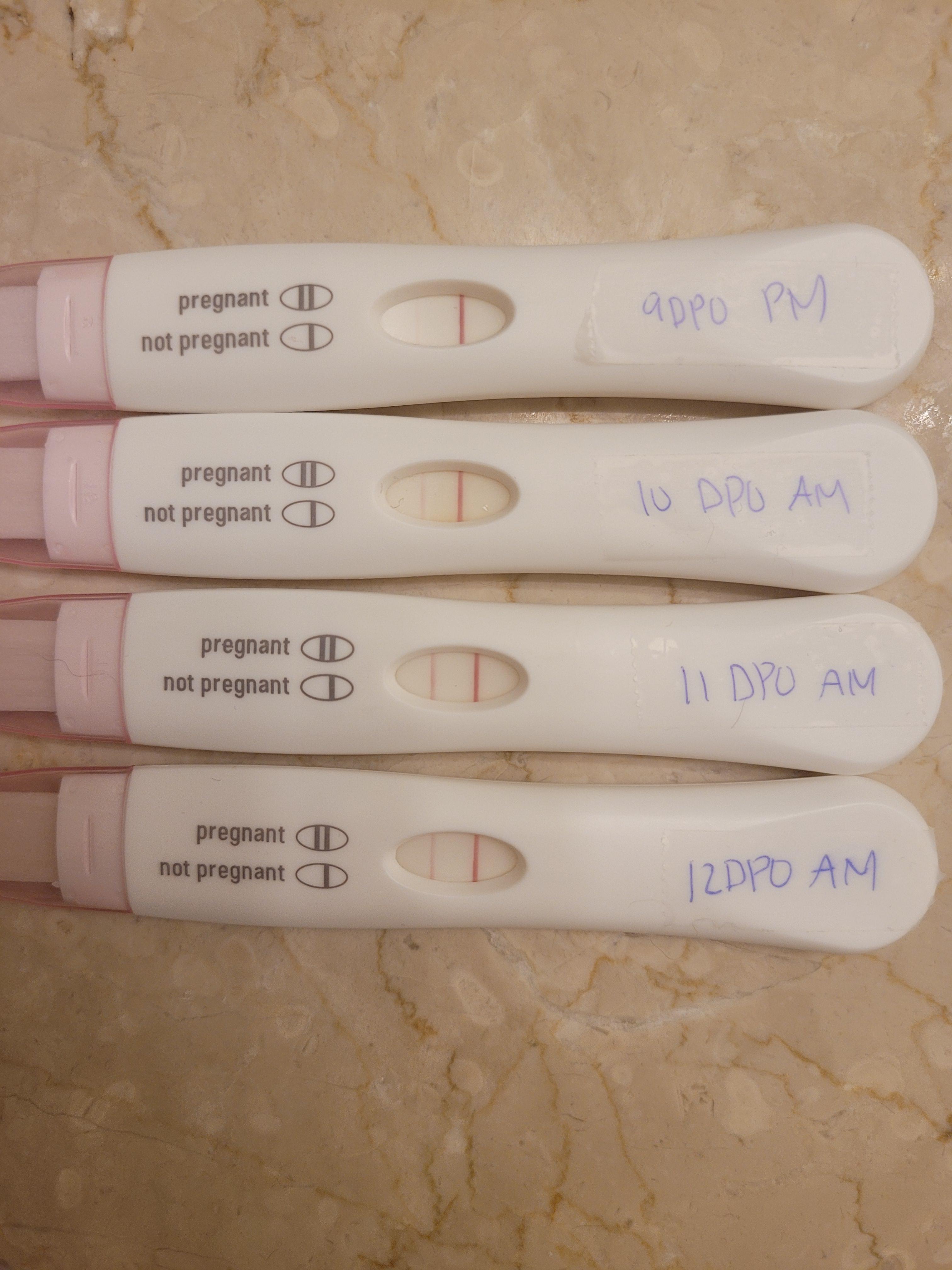 Walgreens early result analog , 912 dpo. 9dpo was taken in the evening