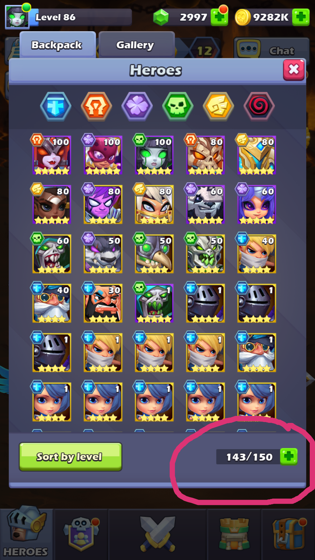 what to do about my bag space? r/TapTapHeroes