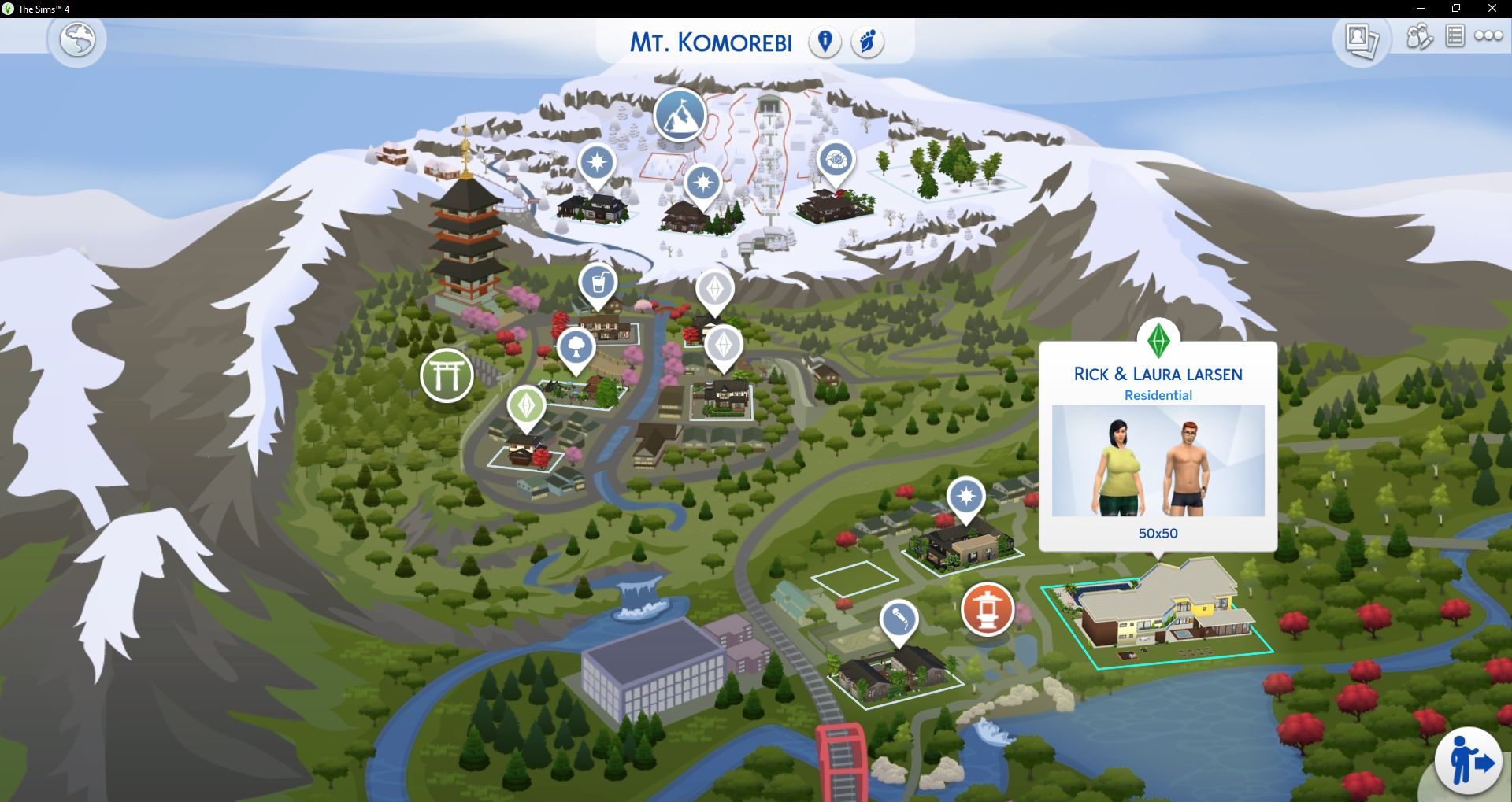 MOVED TO MT. KOMOREBI (So They Can Be Close To The Slopes) 😁 r/Sims4