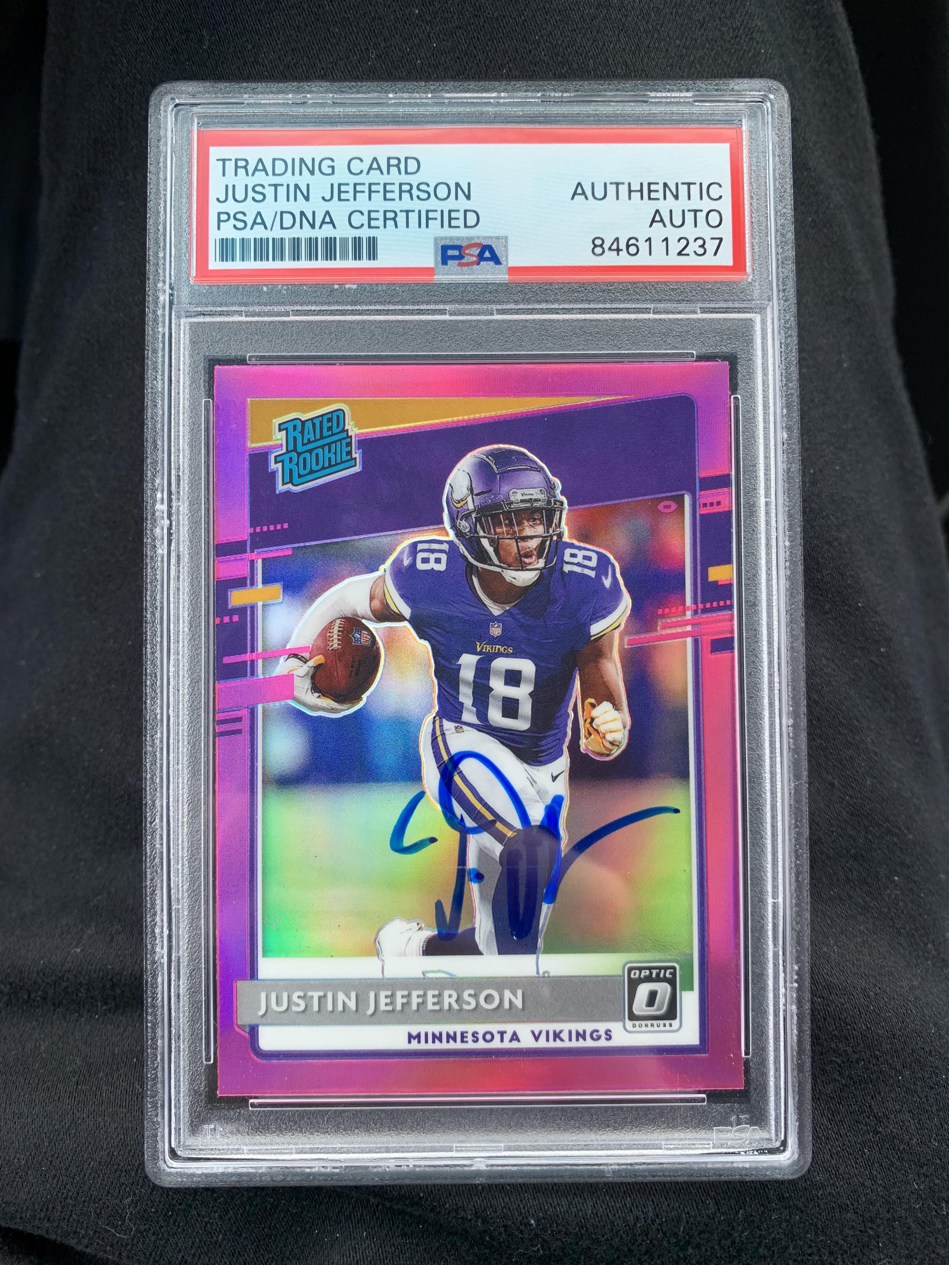 I got my Justin Jefferson Card that I got signed in person back from