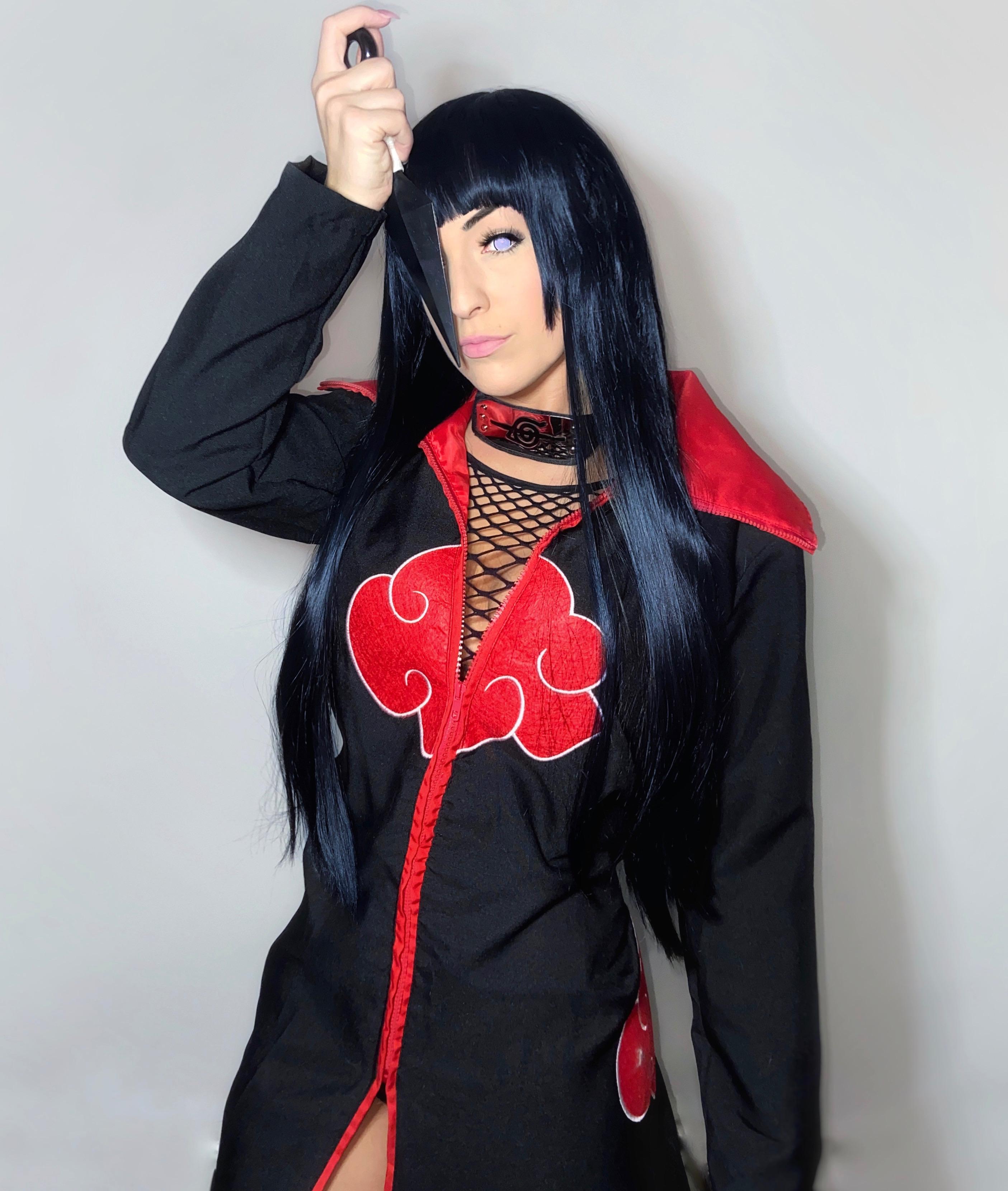 Hinata if she was part of the Akatsuki 🤓 by Hannnahstuart IG