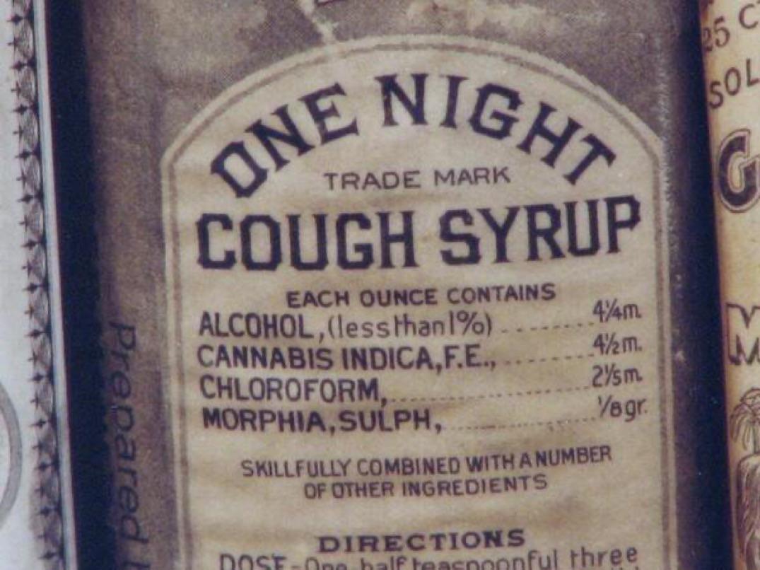 The ingredients in this cough syrup from 1888. The Almanac