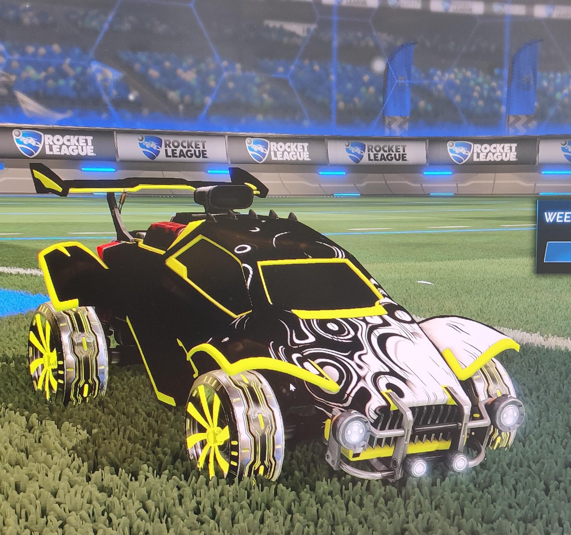 Saffron Octane + Emeralds + new decal + Bakkesmod black r/RLFashionAdvice