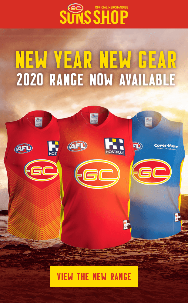 Gold Coast Suns' apparel partner is now ISC r/AFL