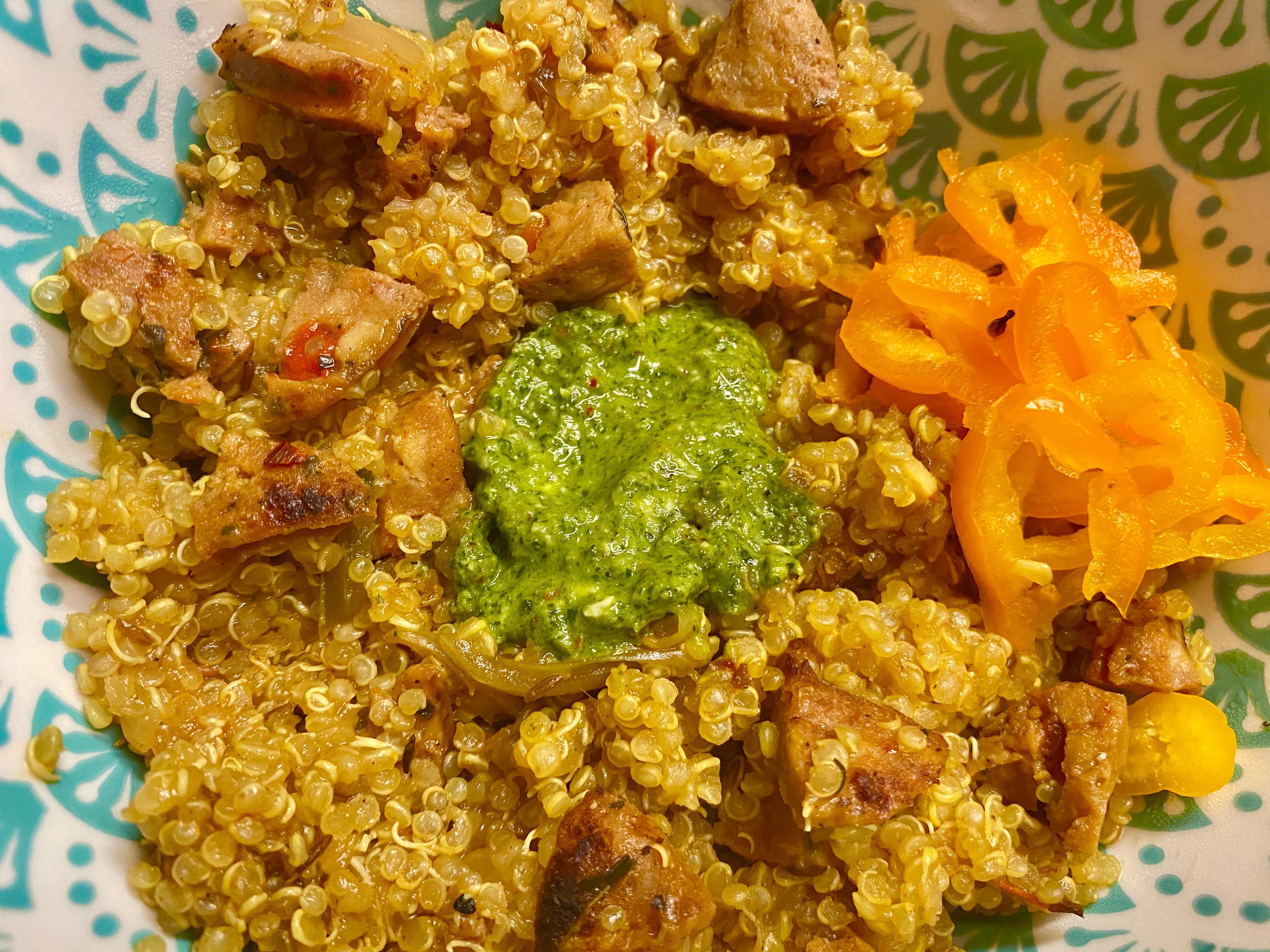 [Homemade] Chicken Sausage Quinoa r/food