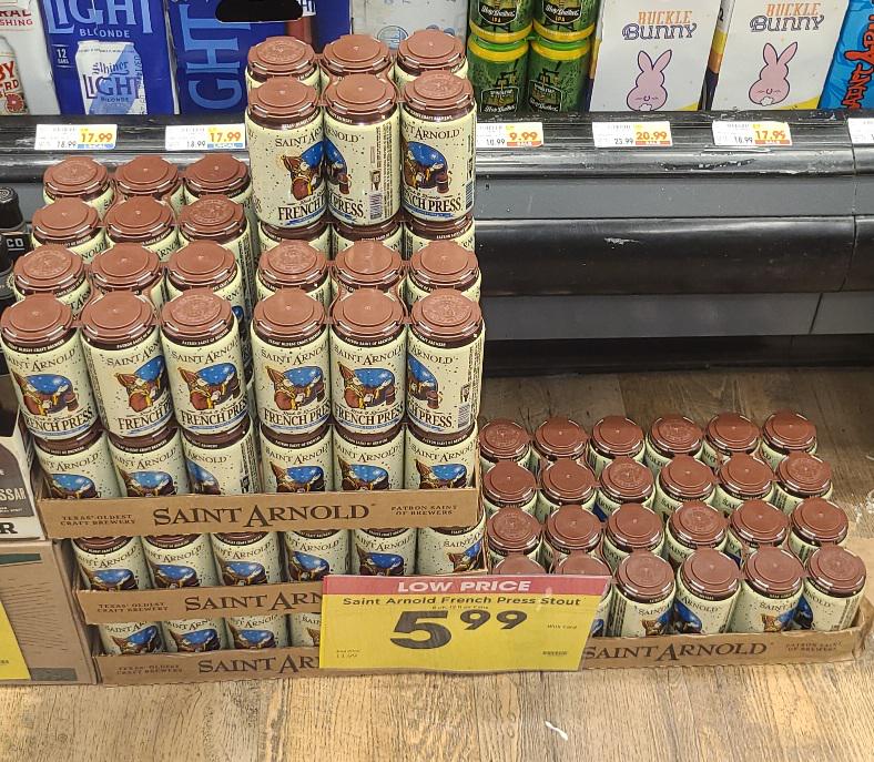 5.99 Saint Arnold French Press 6pack Kroger (1938 W Gray St) r