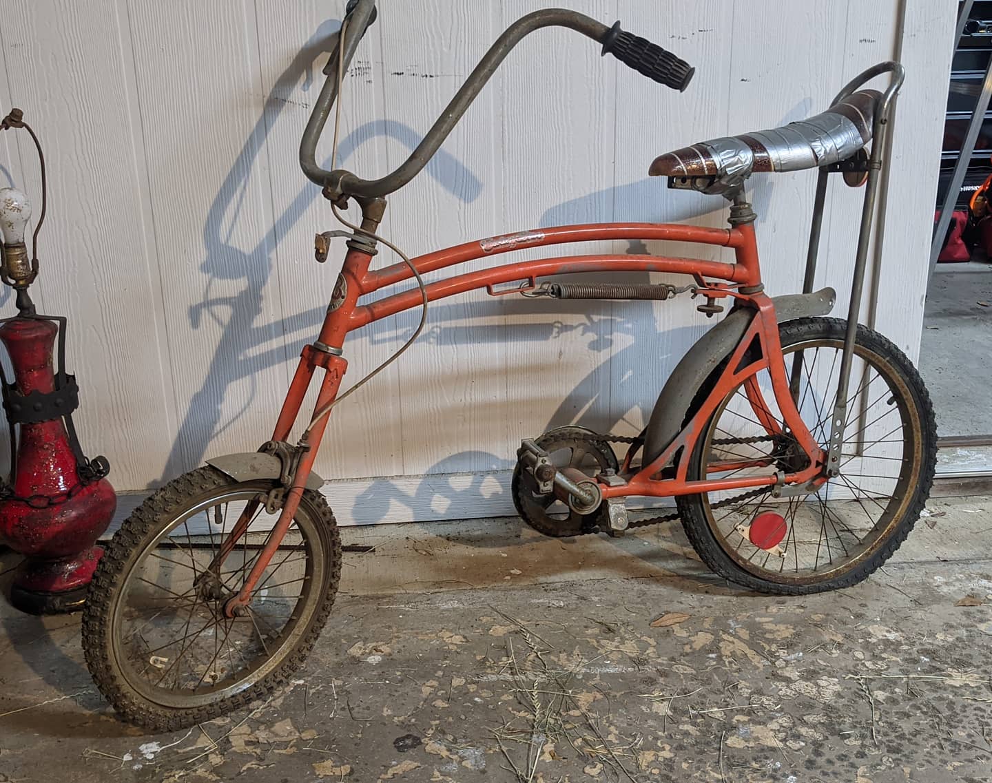 Late 1970's Swing Bike my husband found at a city wide bulk clean up