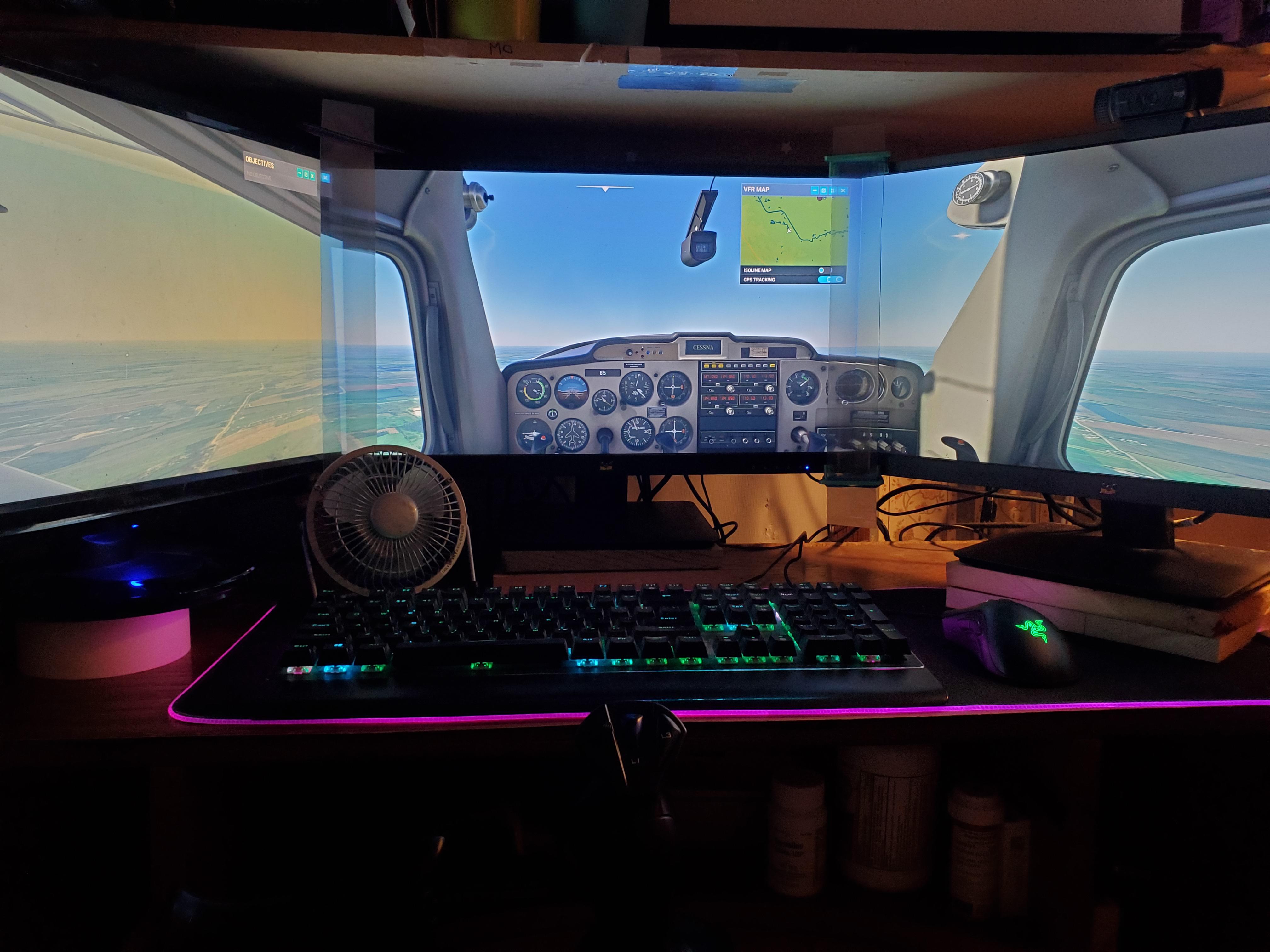 Homemade bezel free devices! r/Flightsimulator2020