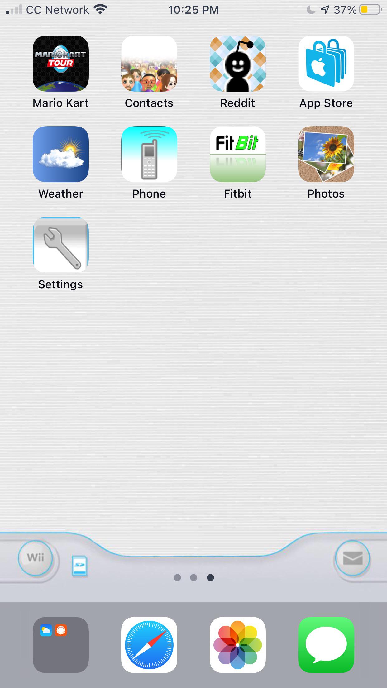 I made wii themed apps to go with the wii background r/wii