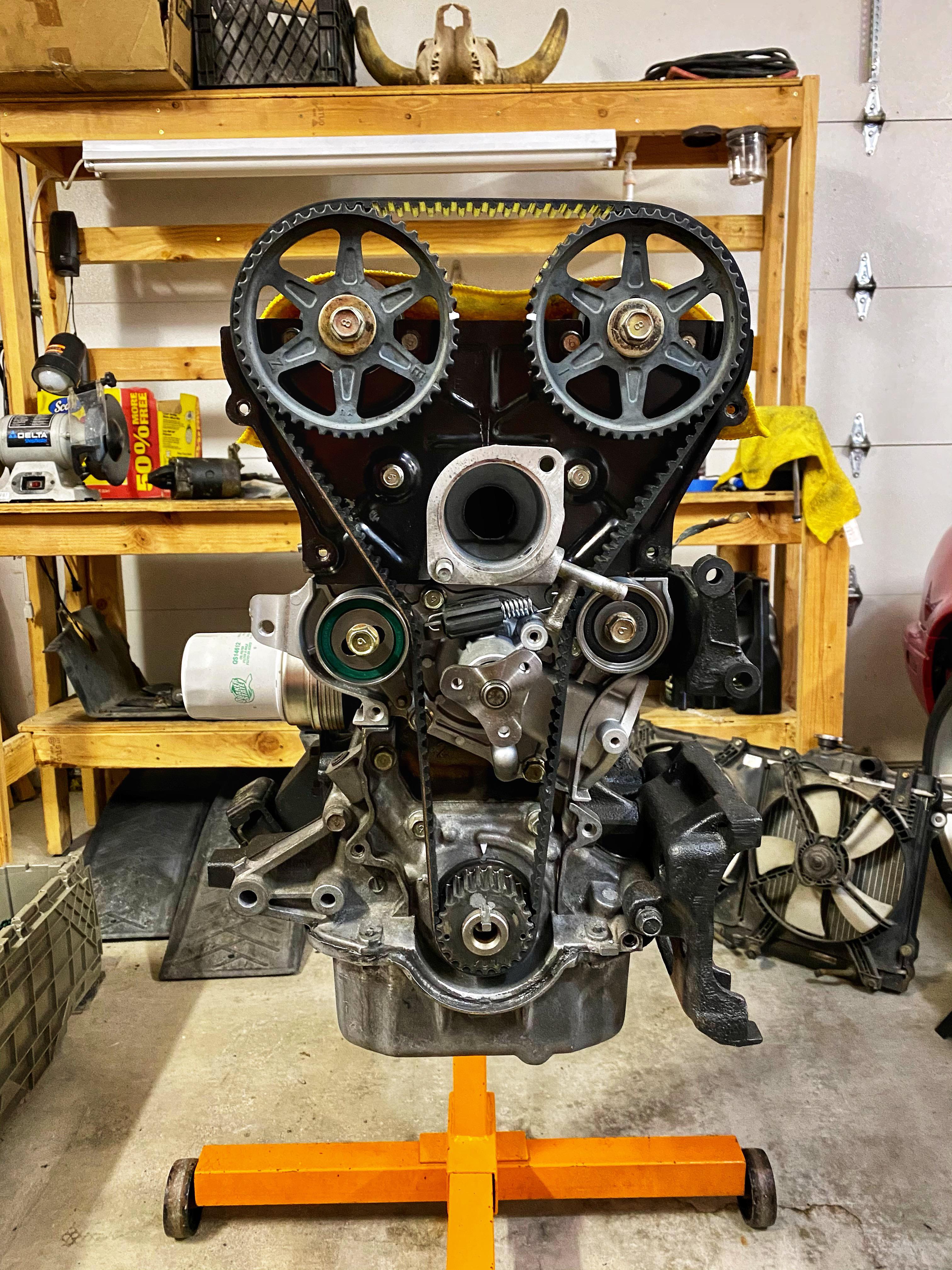 Just doing timing belt and water pump things. r/Miata