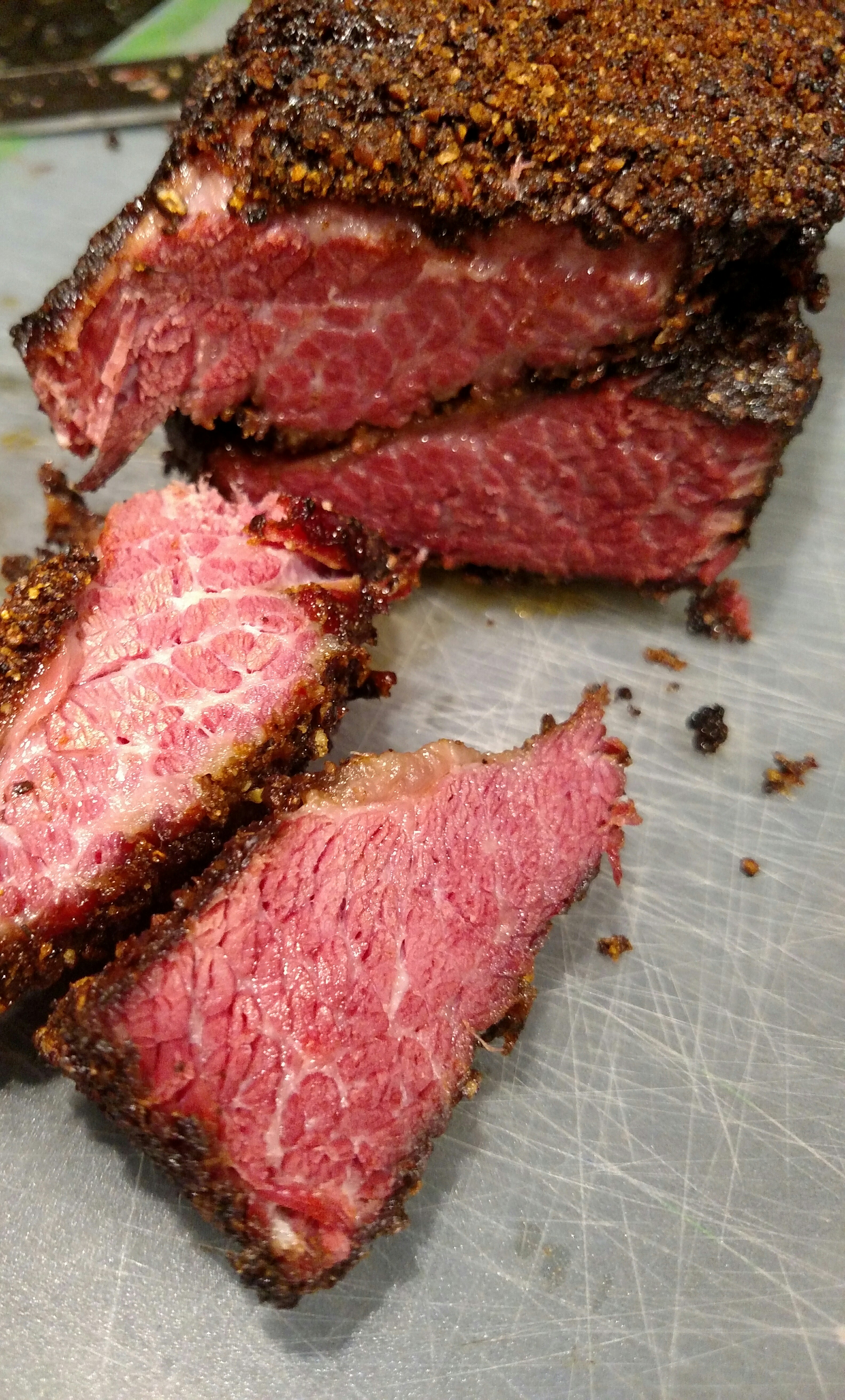 195° pastrami hickory left out the brown sugar so also r/keto r/smoking