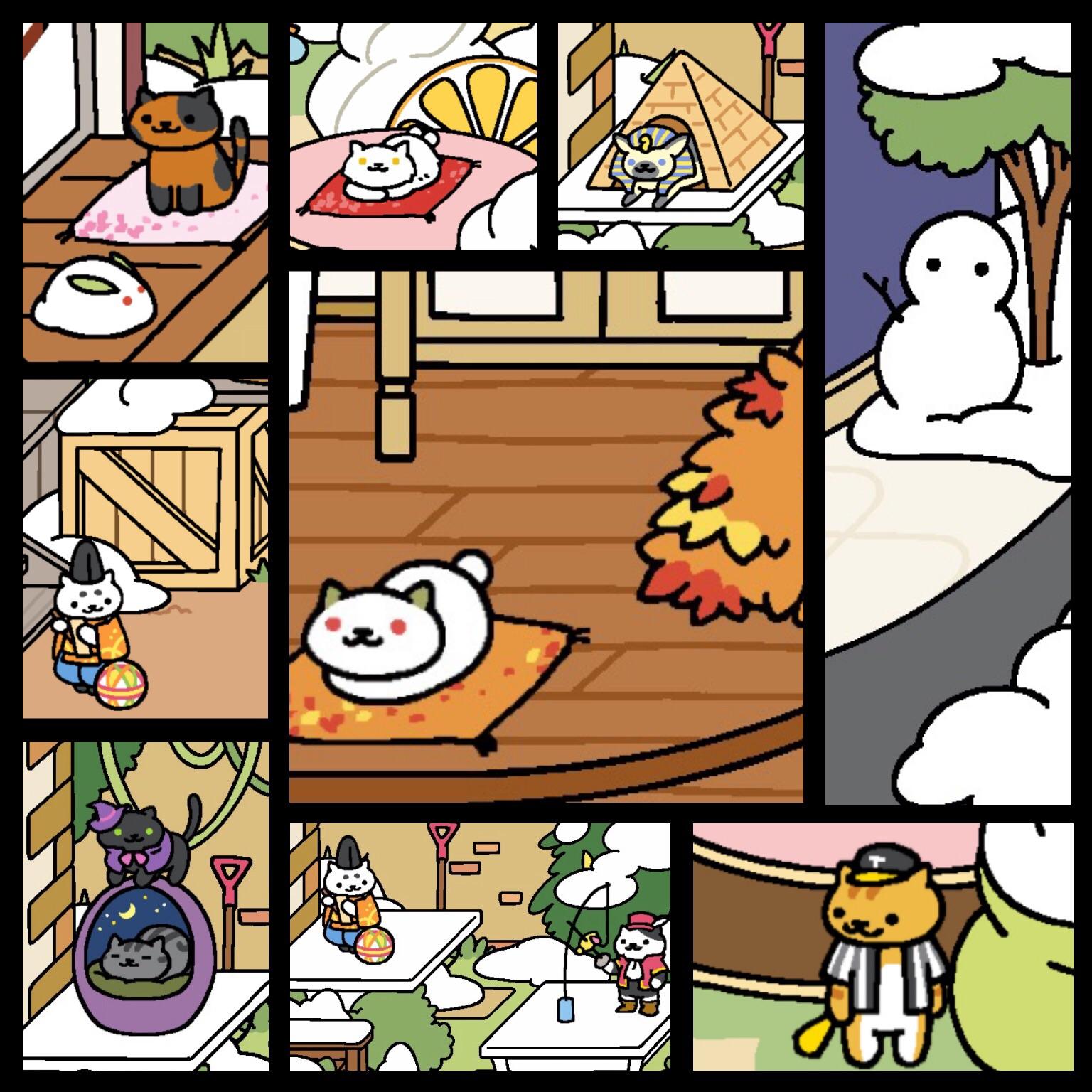Happy snow day memories I love Neko Atsume winter! r/nekoatsume