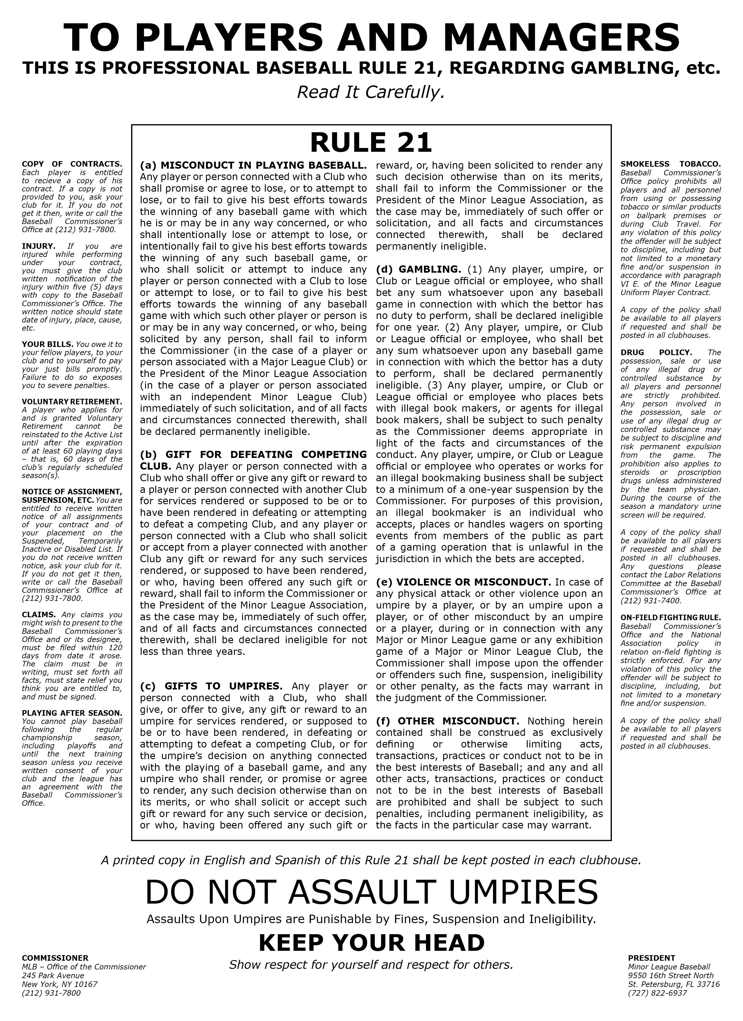 Chi tiết hơn 53 về MLB rule 21 Du học Akina