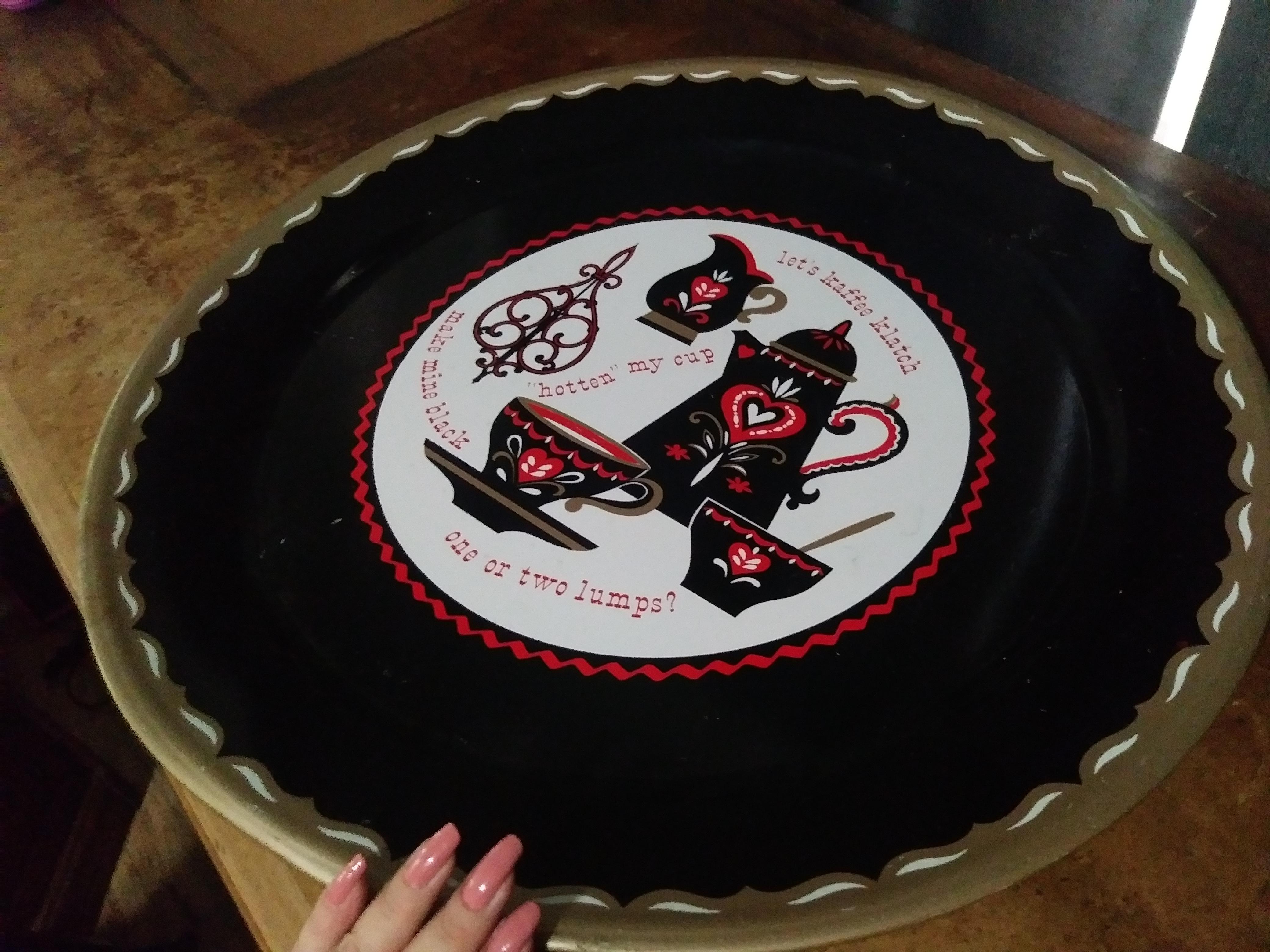 Vintage Kaffee Klatch large serving tray I scored today for 5! r/vintage