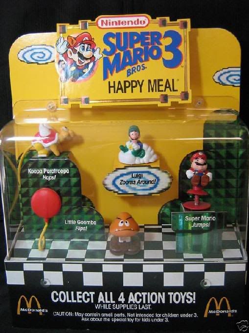 McDonald's Super Mario Bros 3 Happy Meal toys r/90s
