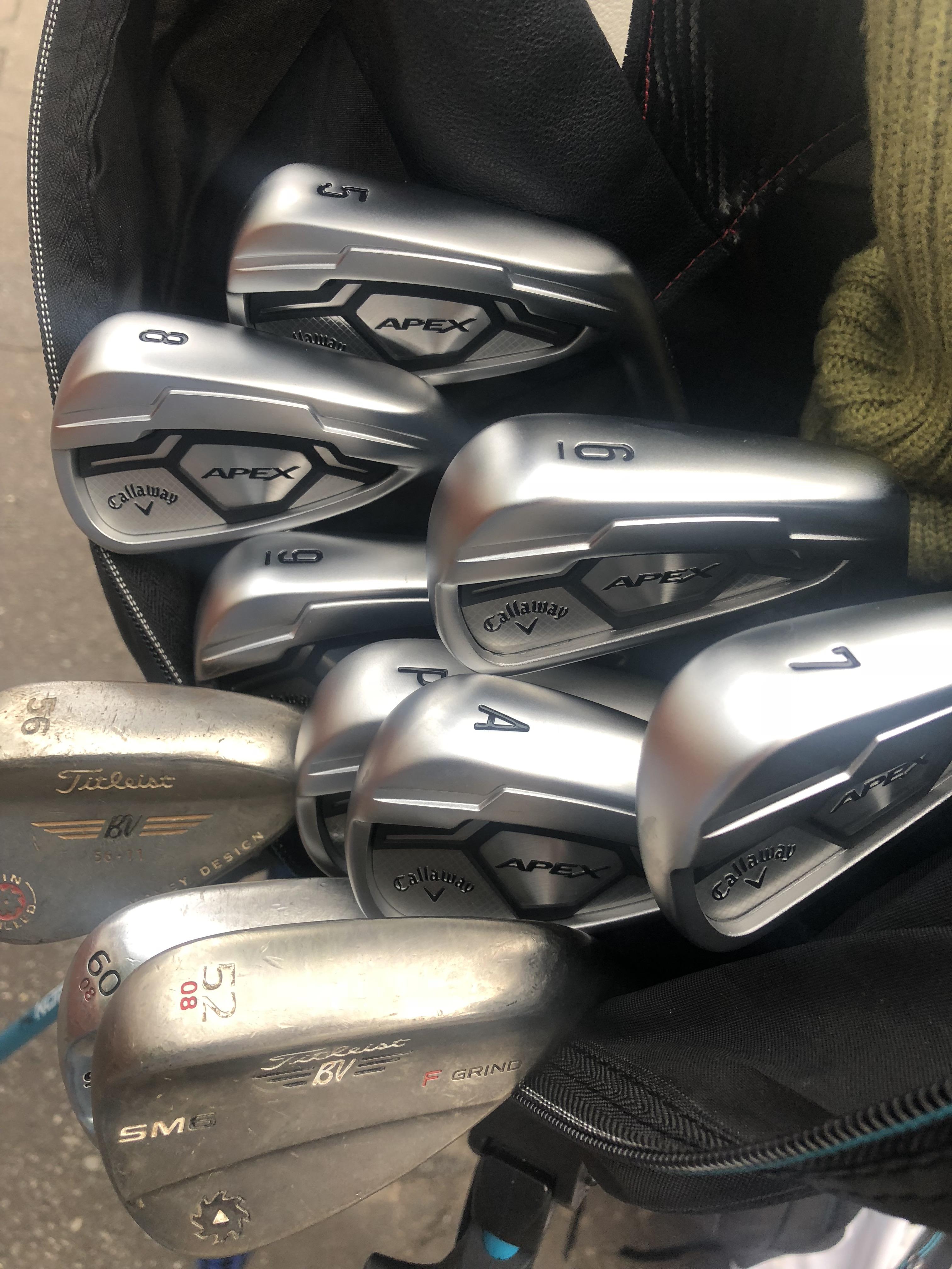 First fitted clubs arrived! excuse the old wedges r/golf
