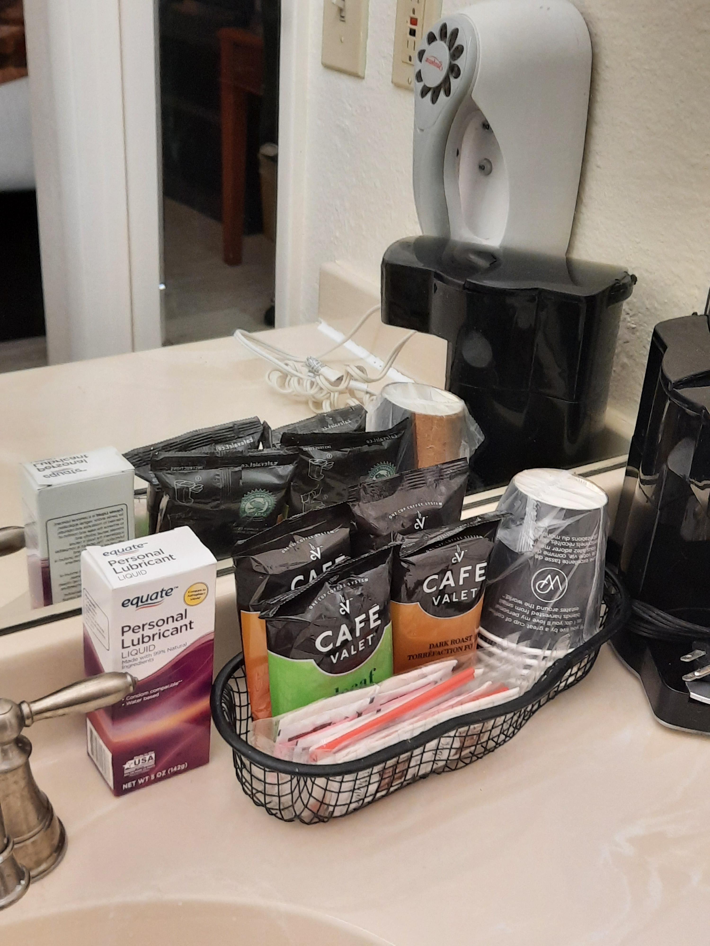 I left an (unopened) box of lube as a lil surprise for whoever gets the