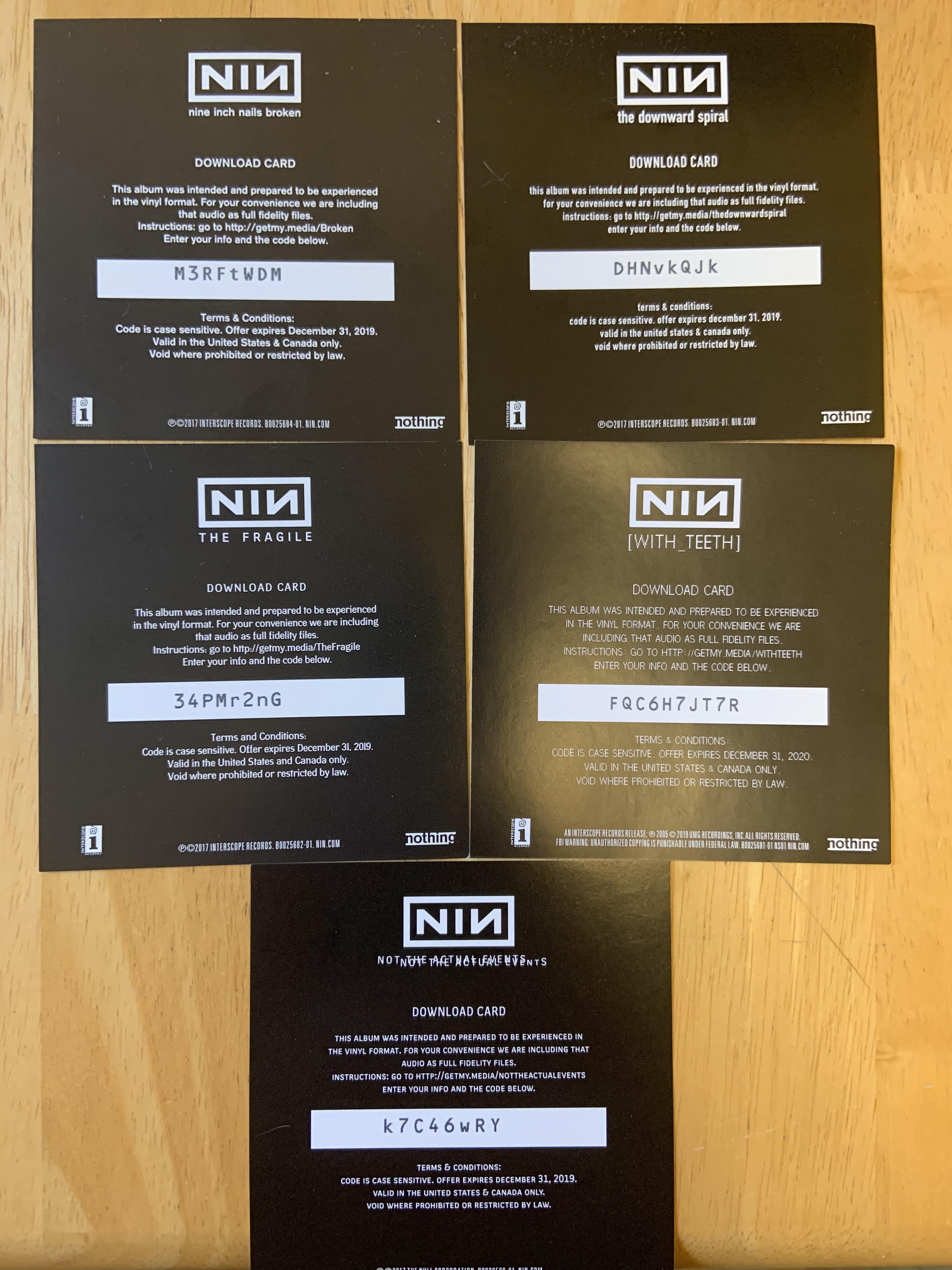 Download codes ;) r/nin