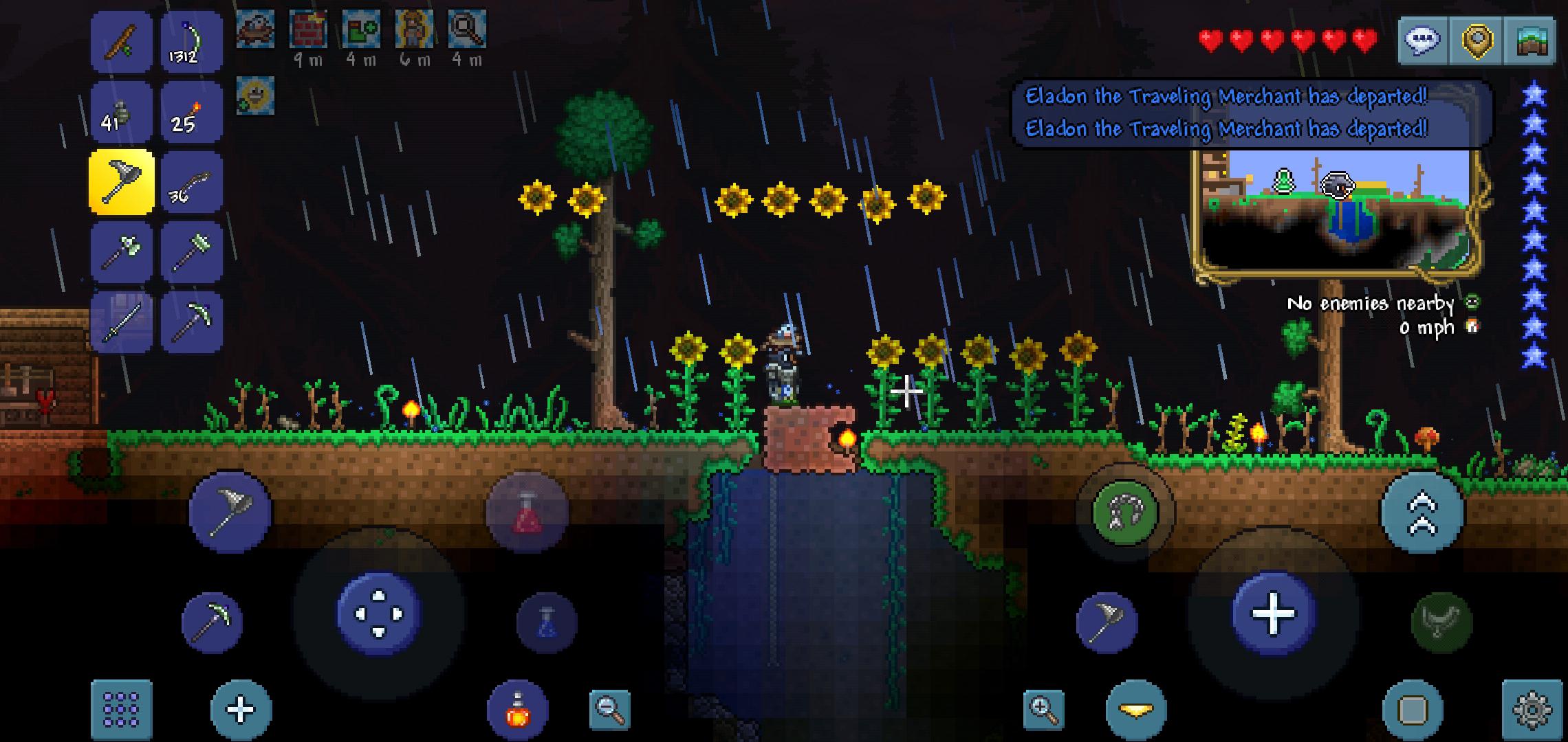 i found these sunflowers outside my home r/Terraria