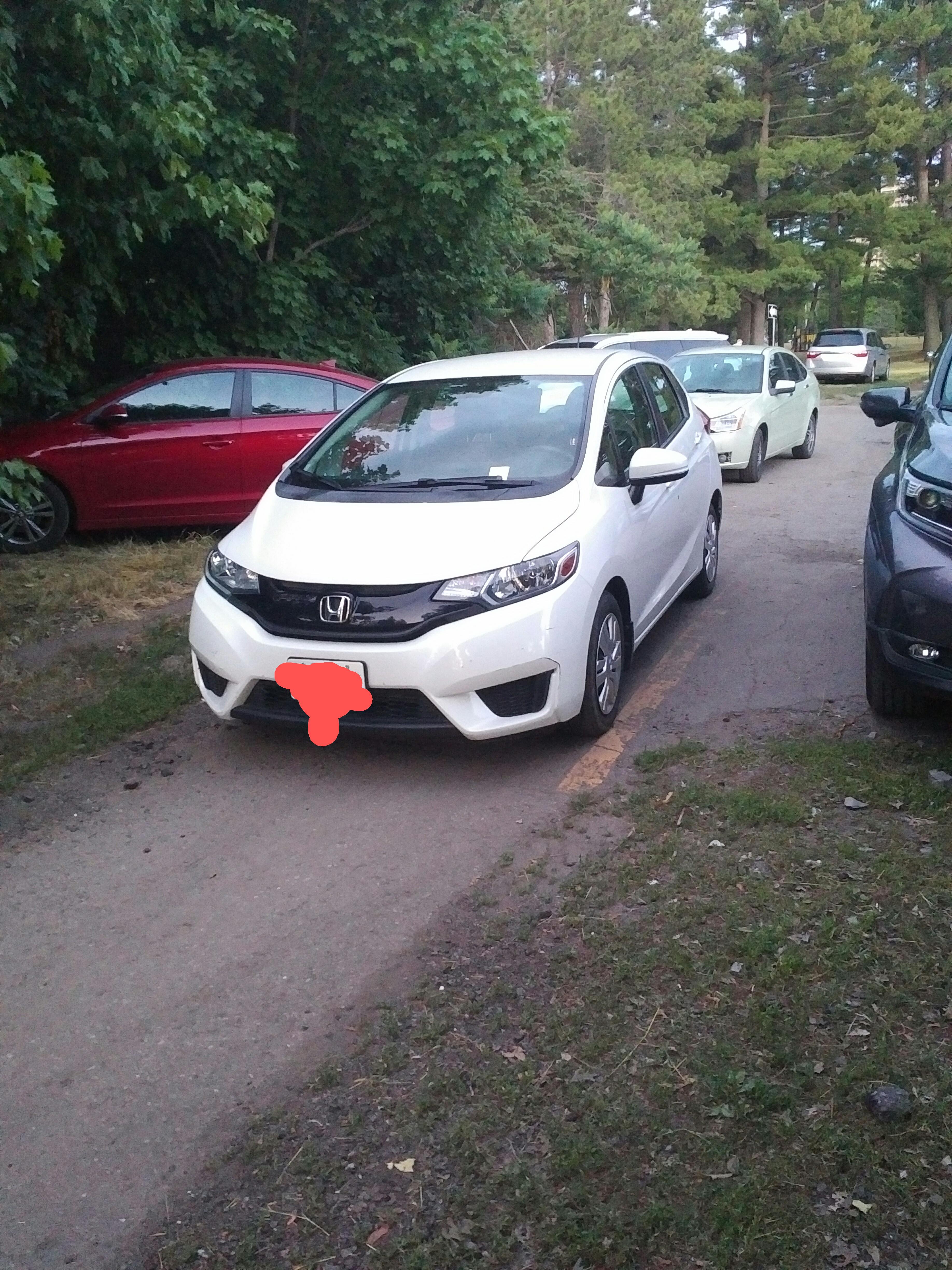 Ignorant parking at Britannia Beach. These paths are important, not