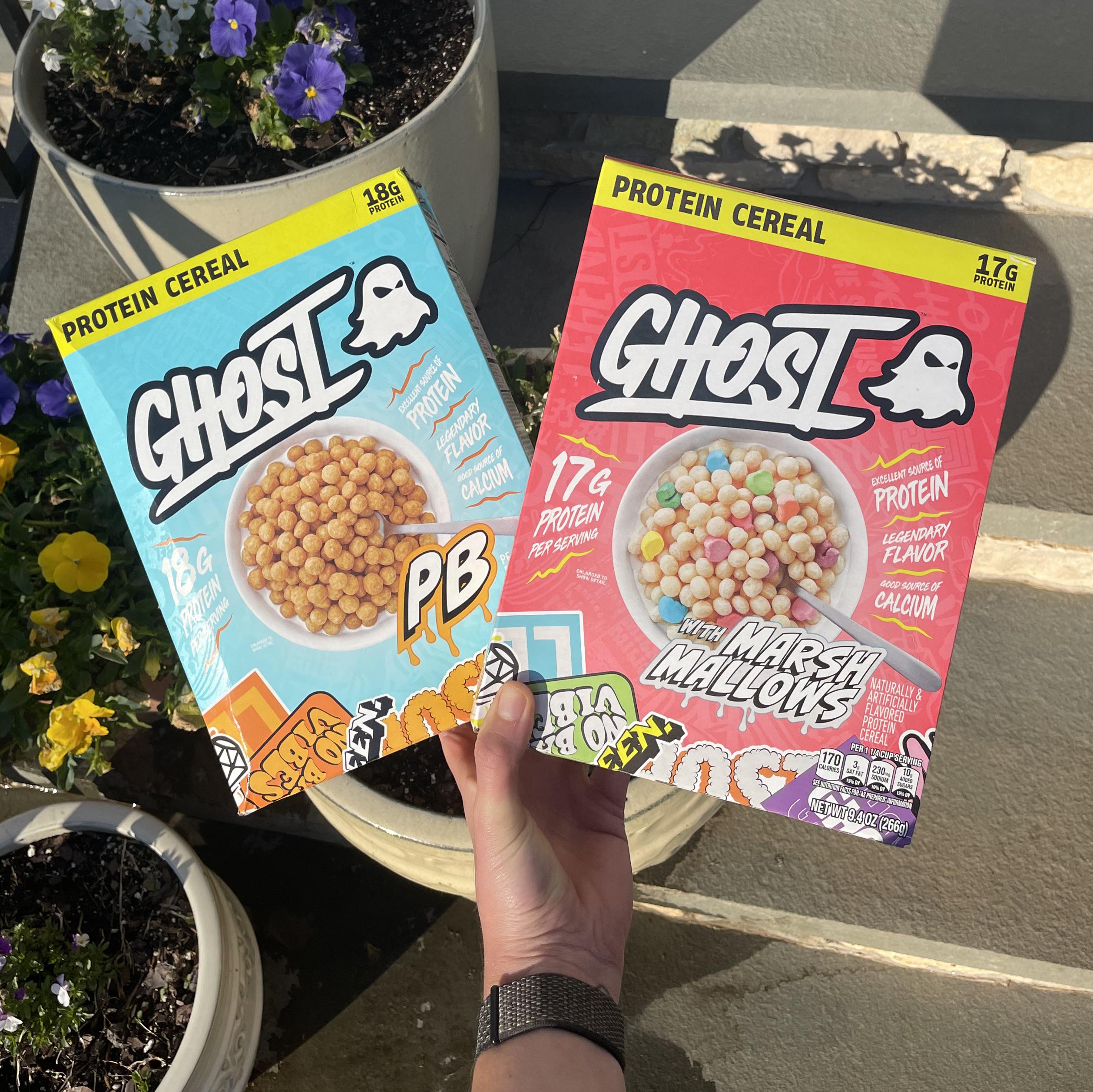 Ghost protein cereal, collab with General Mills. r/cereal